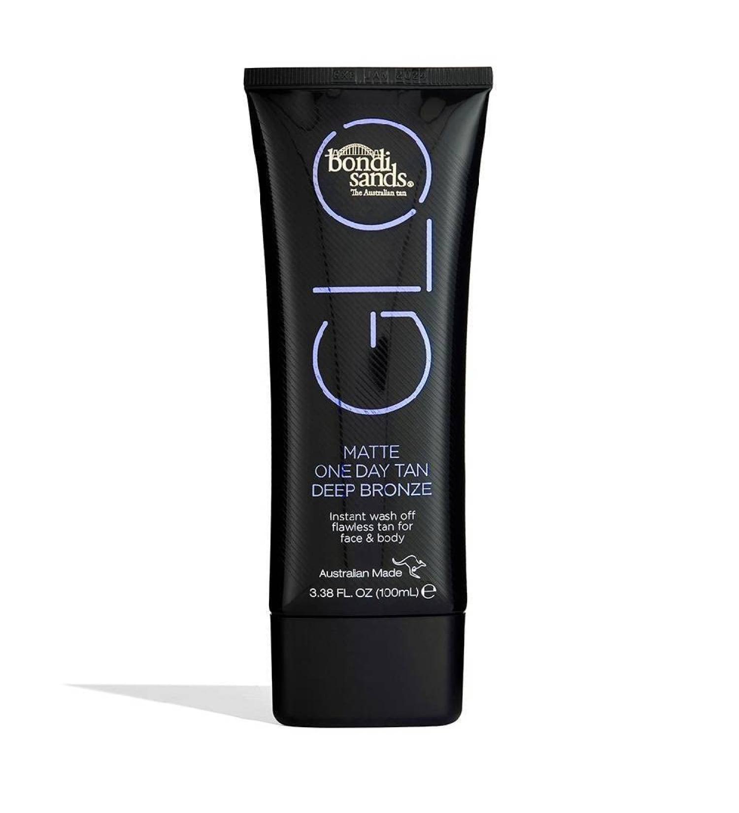 Buy Bondi Sands Glo Matte Deep Bronze One Day Tan - Flawless Finish for Face & Body Water-Repellent Vegan 100ml - Buy Online on GoSupps.com