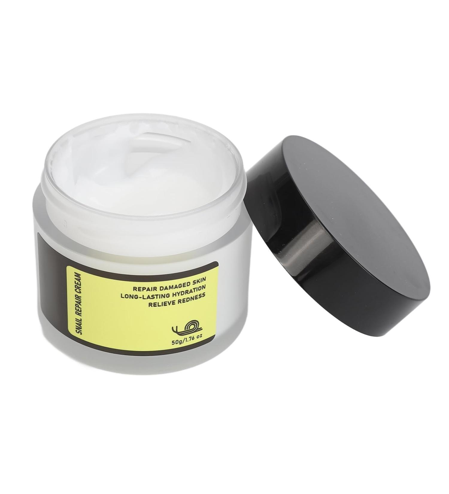 Snail Repair Cream 50g Mucin Repair Cream Snail Repair Face Cream Hydrating Brighten Skin Tone Tighten Pores Snail Mucin Moisturizer Cream 1.8oz - Buy Online on GoSupps.com
