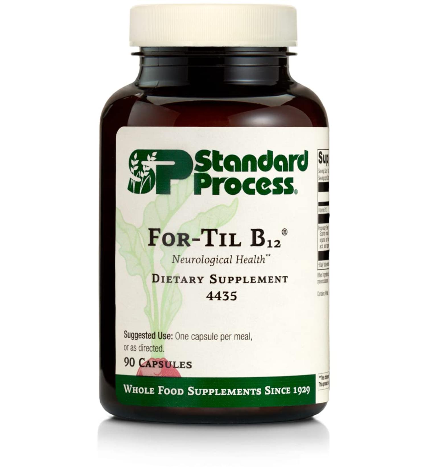Standard Process Til B12 Capsules - Immune Support with Whole Food Ingredients - 90 Count - Buy Online on GoSupps.com
