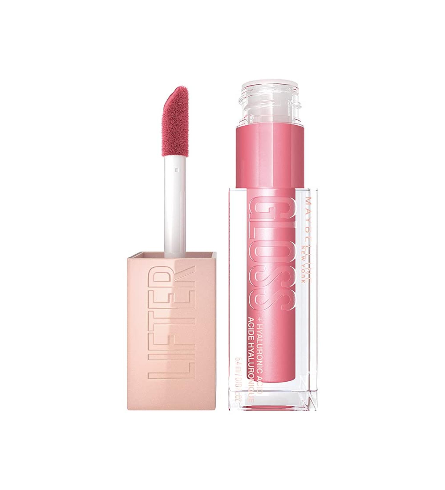 Maybelline Lifter Gloss Hydrating Lip Gloss with Hyaluronic Acid - Petal Warm Pink Neutral 0.18 oz - Buy Online on GoSupps.com