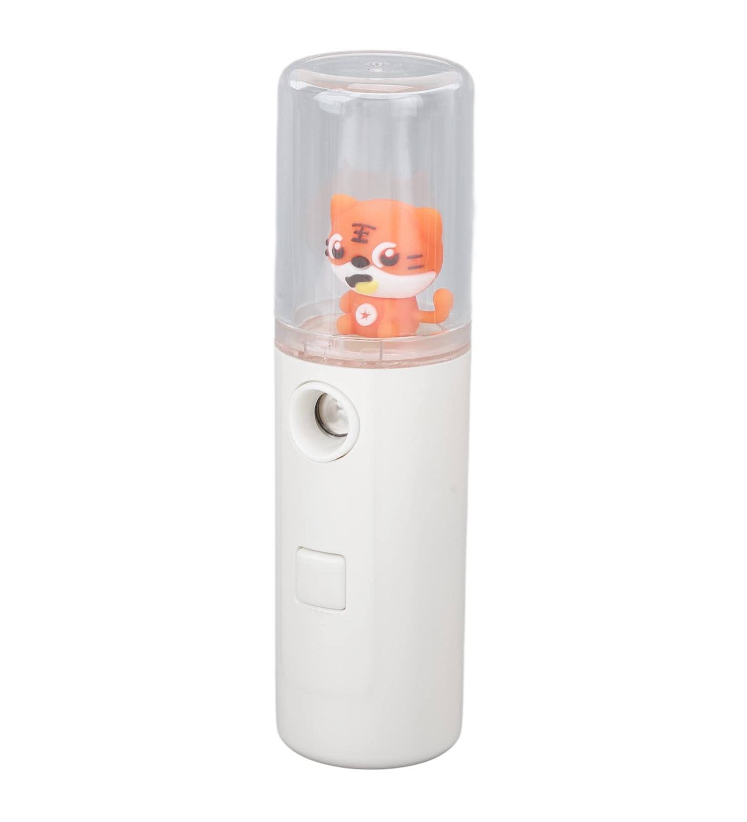 Qukaim Handheld Facial Sprayer Nano Mist Sprayer Cute Tiger Handheld Portable Facial Hydrating Sprayer for Outdoor Travel White - Buy Online on GoSupps.com