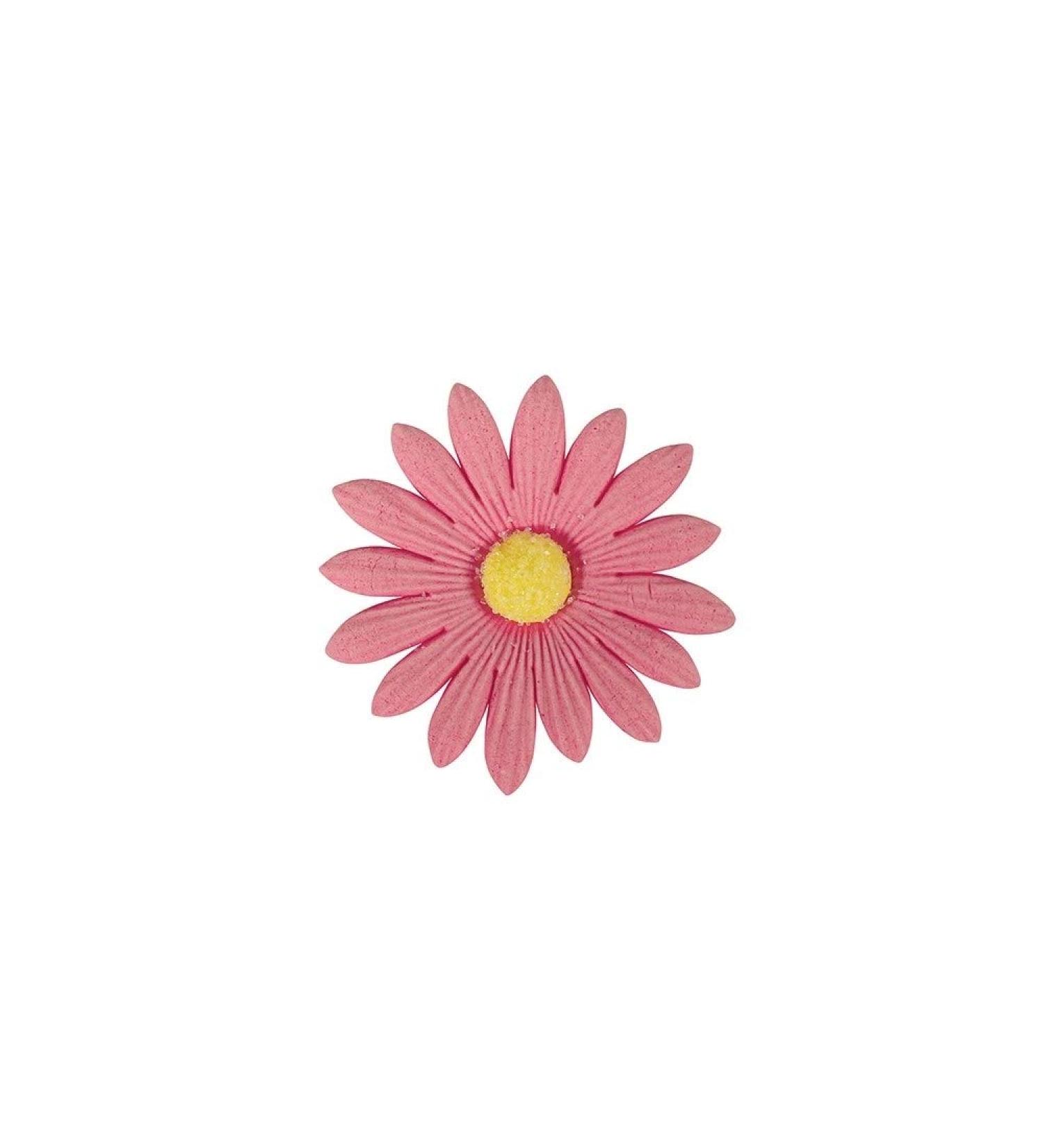 Culpitt Edible SugarSoft Daisy Flower Toppers - 50mm Light Pink