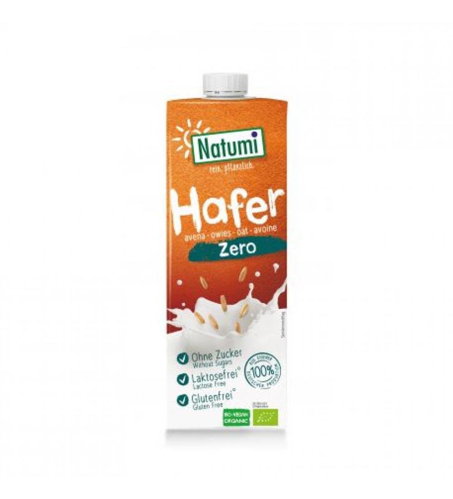 Oat Drink Zero without sugar. Gluten free Organic 1 L - Natumi