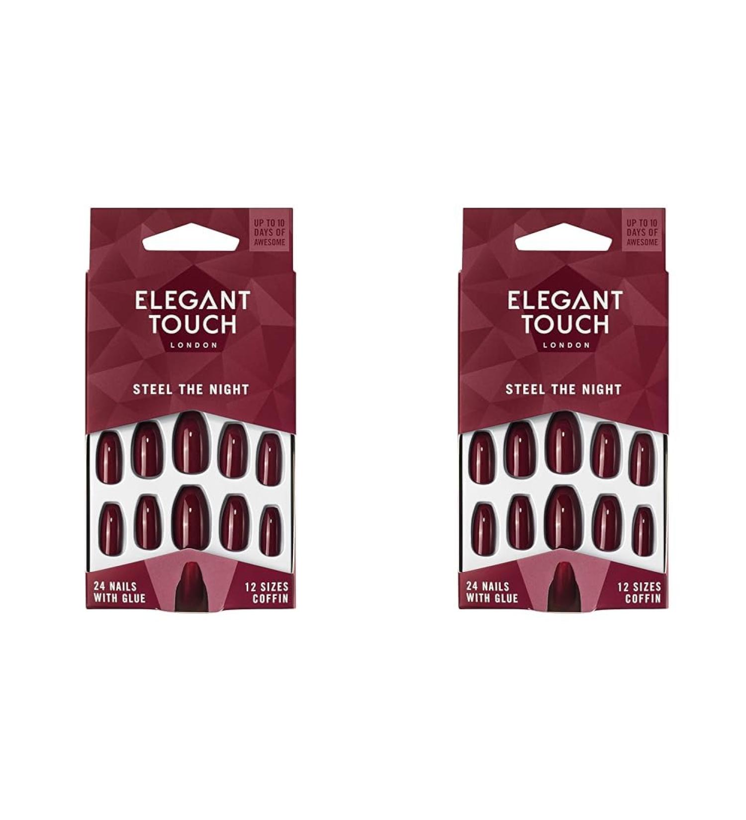 Elegant Touch Core Colour Nails Steel The Night (Pack of 2) small (Pack of 2) Single - Buy Online on GoSupps.com