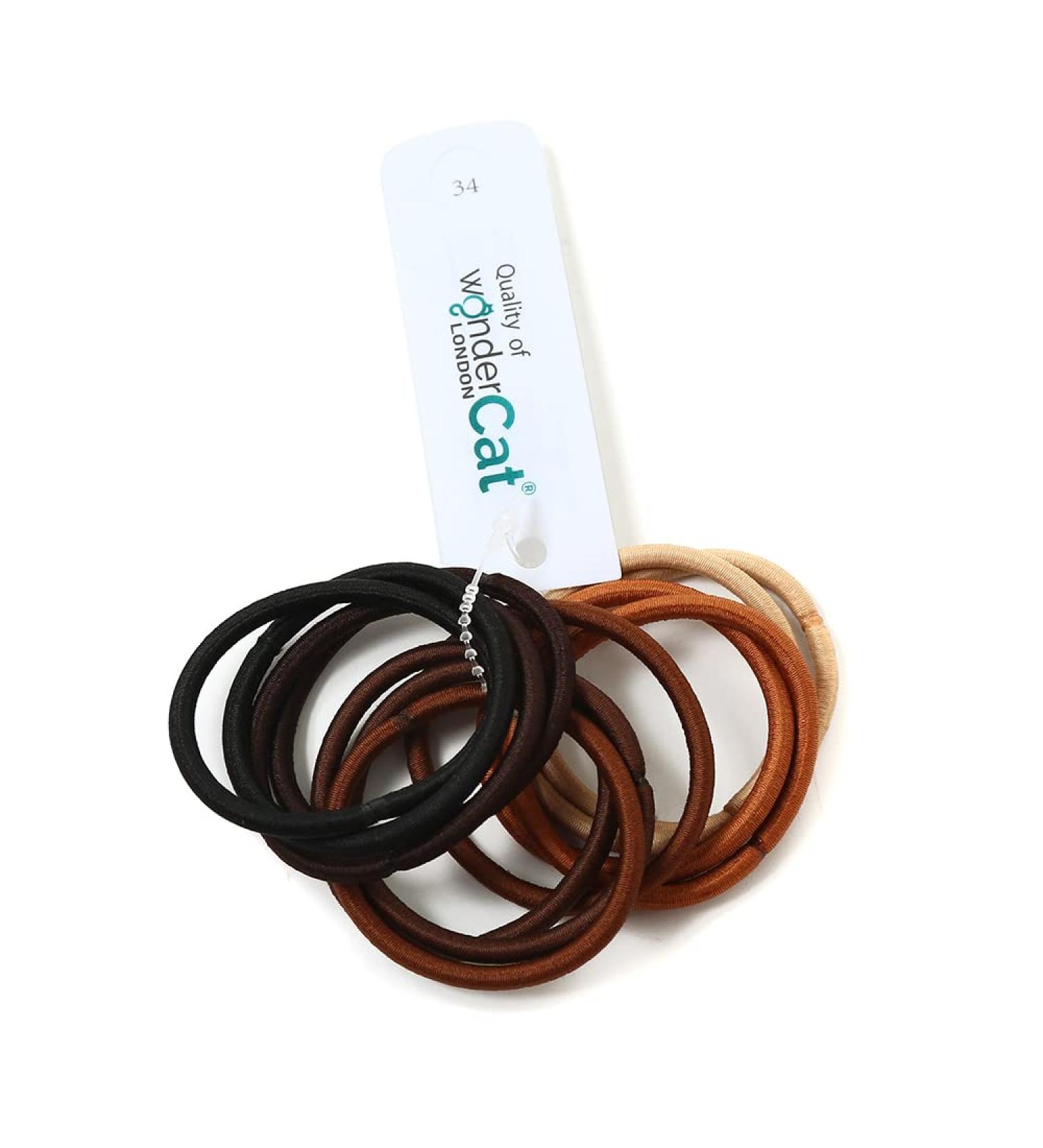 12 PCS Elastic Hair Bands 3mm Elastic Hair Ties Ponytail Holders Bulk Hair Ties No Metal Gentle Elastics for Women Men Girls Kids (Classic colours) - A2THICLA - Buy Online on GoSupps.com