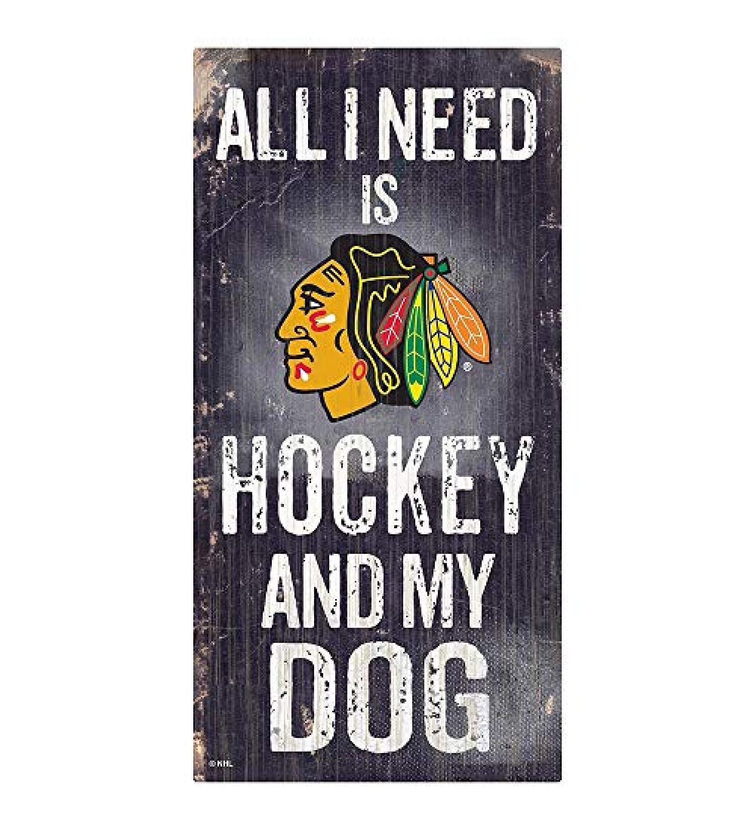 Fan Creations NHL Unisex-Adult Sign Chicago Blackhawks 6 x 12 Team Color