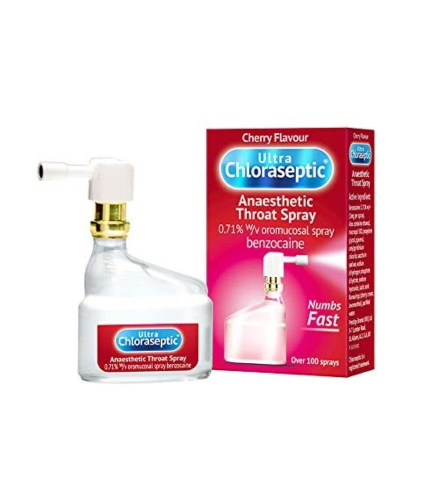 Ultra Chloraseptic Anaesthetic Throat Spray 15ml Cherry Flavour | Fast Relief for Sore Throat Pain - Buy Online on GoSupps.com