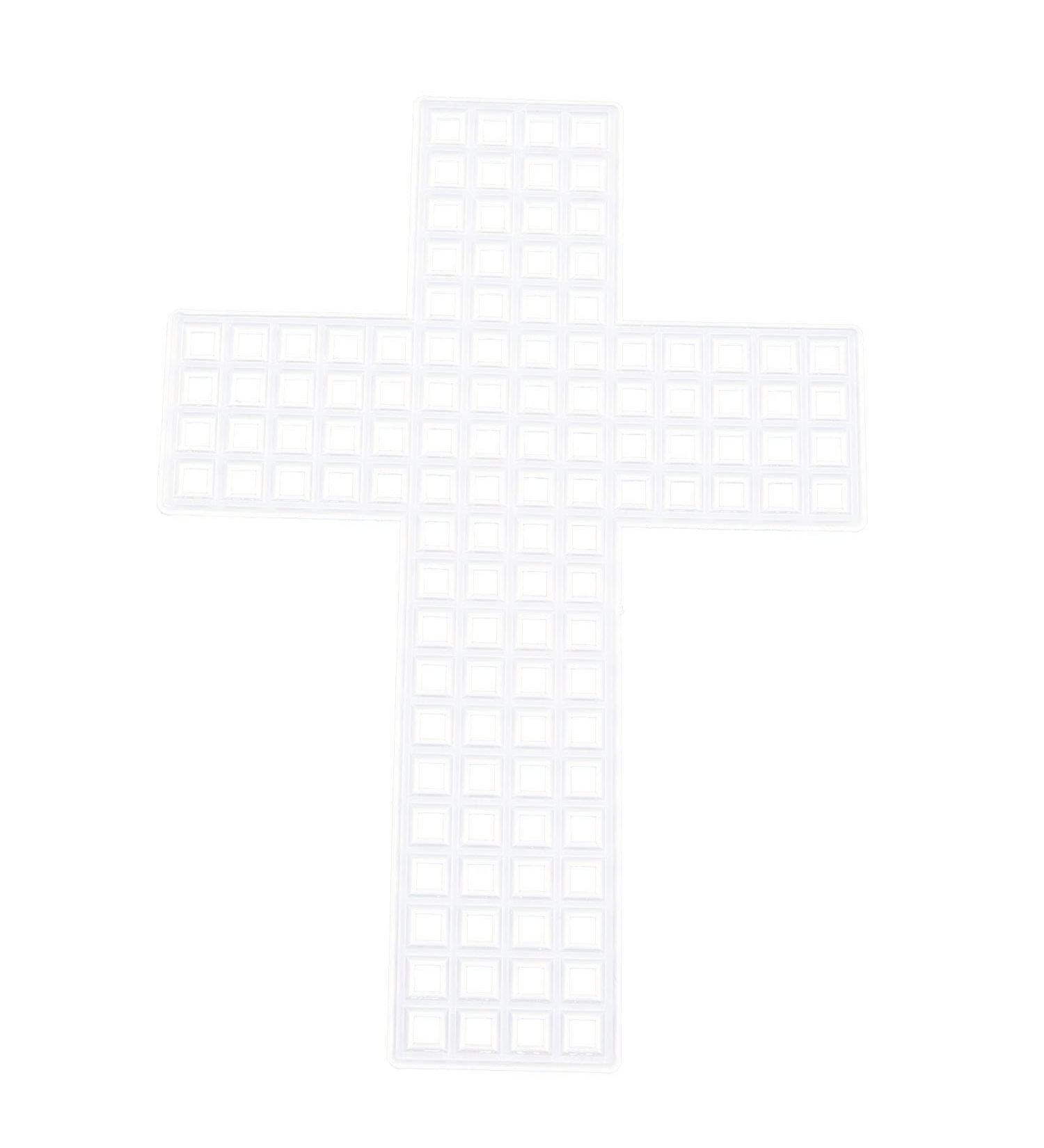 JCBIZ 10pcs Cross Shape Plastic Canvas Sheets for DIY Crafts Embroidery - Buy Online on GoSupps.com