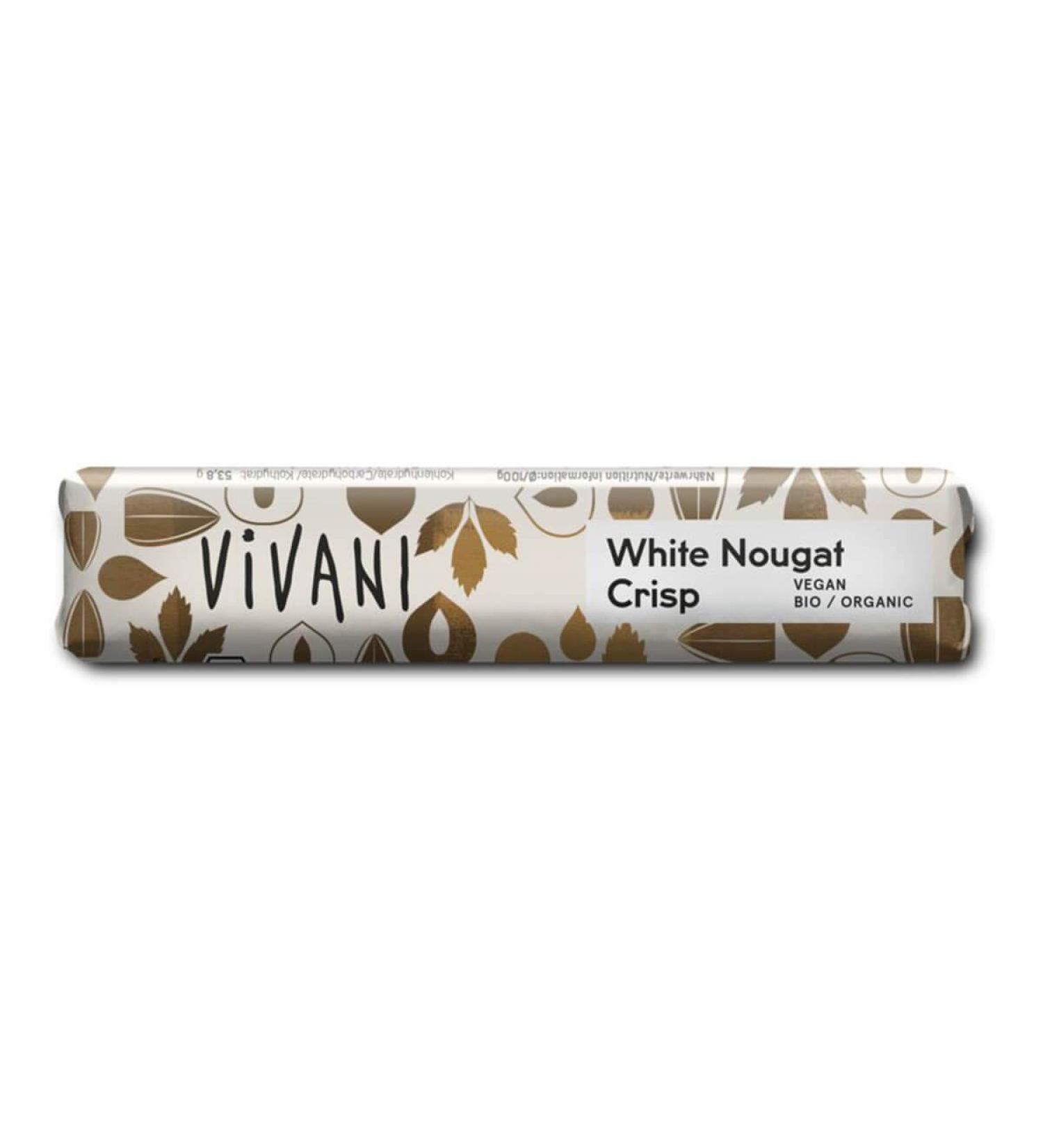 Vivani Vivani - White Nougat Crisp Pack of 18 rice bars 35g