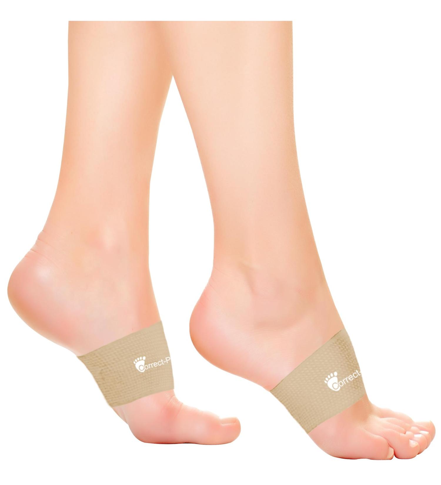Correct-Position Arch Support Braces - Pain Relief for Plantar Fasciitis Flat Feet & High Arches (1 Pair Nude) - International Shipping Available - Buy Online on GoSupps.com
