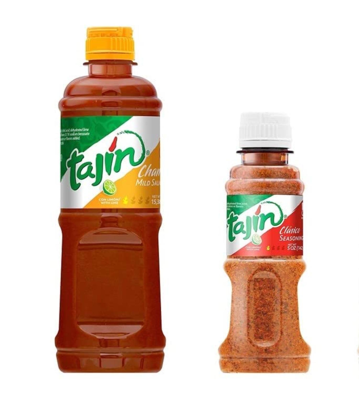 Tajin Chamoy (455ml) and Tajin Chilli & Lime Seasoning (142g) - Buy Online on GoSupps.com