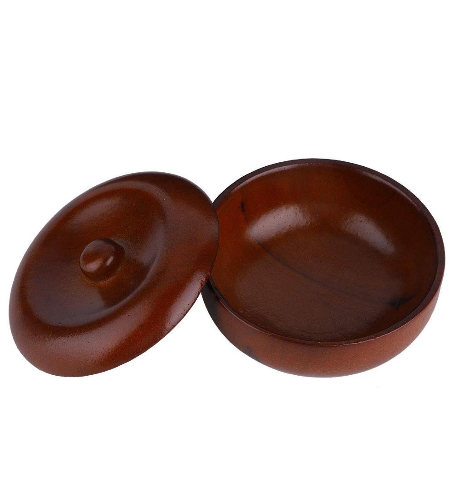 Rubber Wood Shaving Soap Cream Bowl for Men - Foaming Shaving Bowl with Lid | International Shipping - Buy Online on GoSupps.com