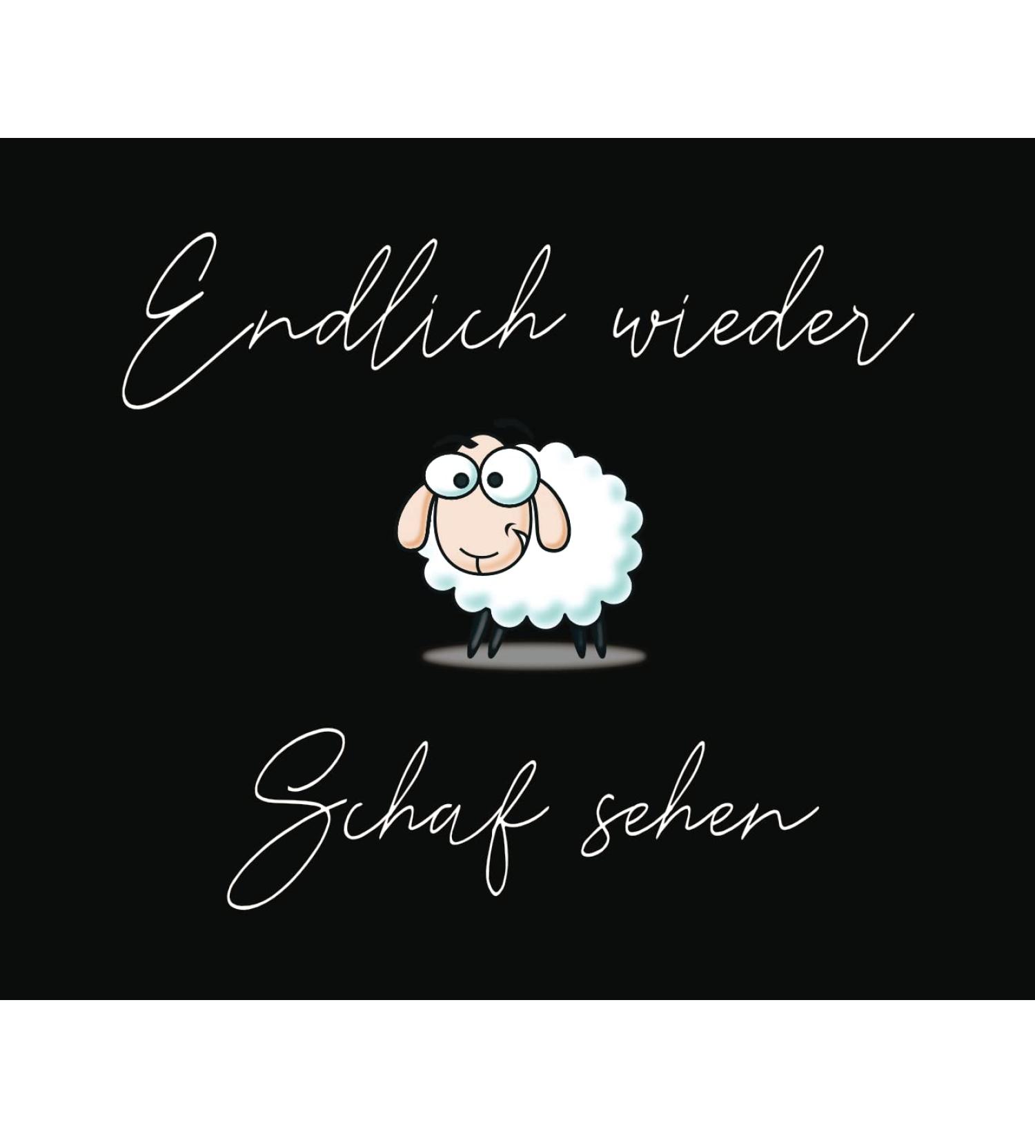 Farbwuselei Glasses Cleaning Cloth Finally Seeing Sheep Again Cloth Cleaning Cloth Glasses Cloth Display Cloth (Black)