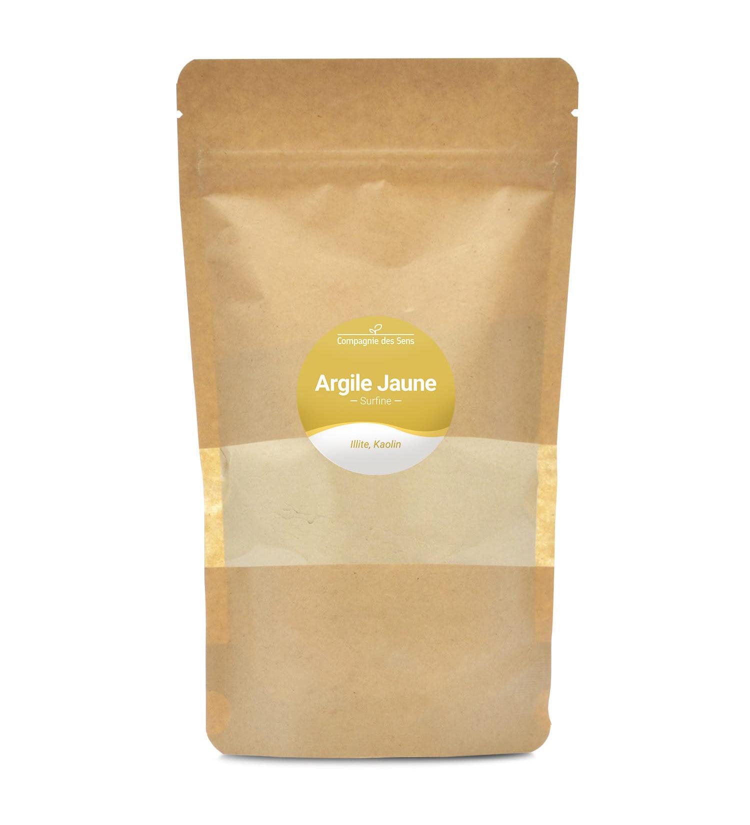 Yellow Illite Clay - Superfine Powder - 300g - 100% Natural Raw Clay, Premium Quality - For Homemade Cosmetics