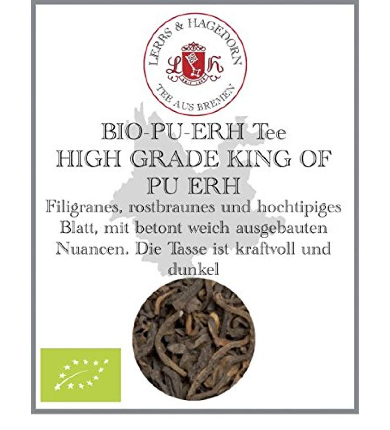 Lerbs & Hagedorn Organic Pu-erh Tea Premium Quality KING OF PU ERH ORGANIC 1 kg