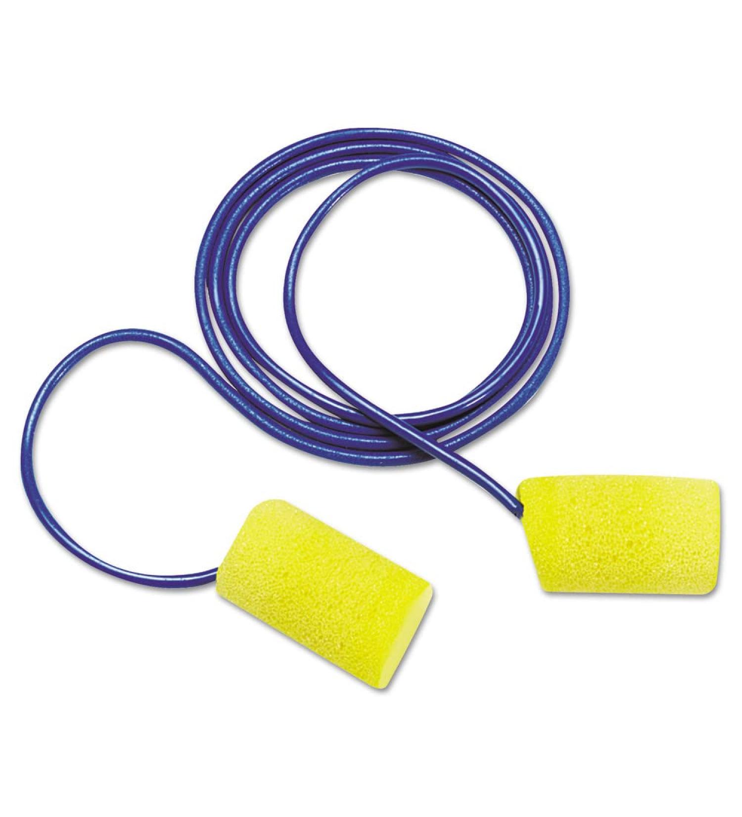 3M 3114101 E-A-R Classic Foam Earplugs Metal Detectable Corded Poly Bag