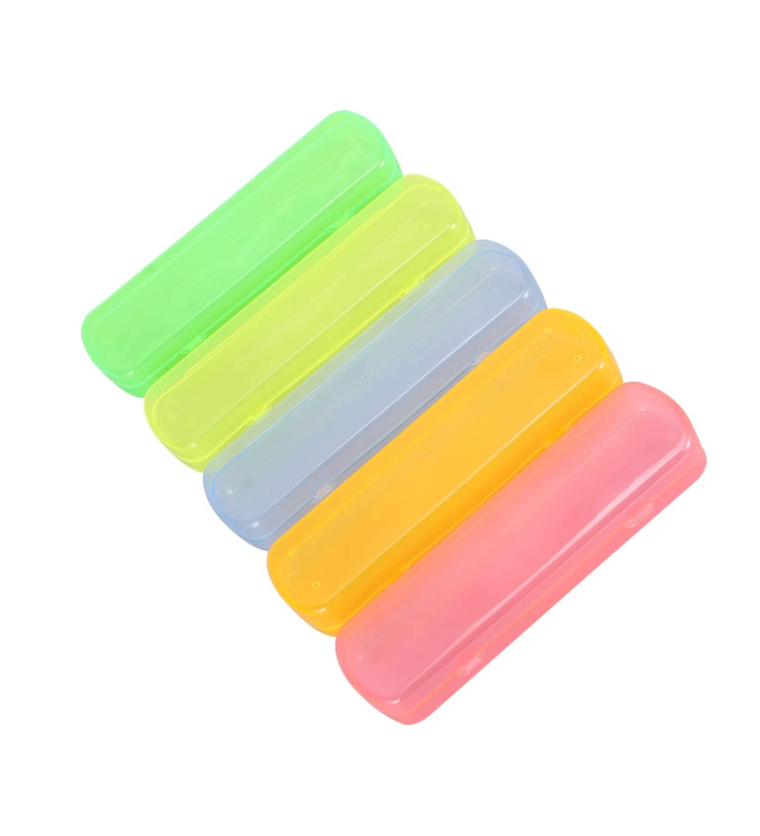 Buy Cabilock Travel Toothbrush & Holder Set - 5-Piece Portable Toothbrush and Toothpaste Organizer 21x5.5cm - International Shipping Available - Buy Online on GoSupps.com