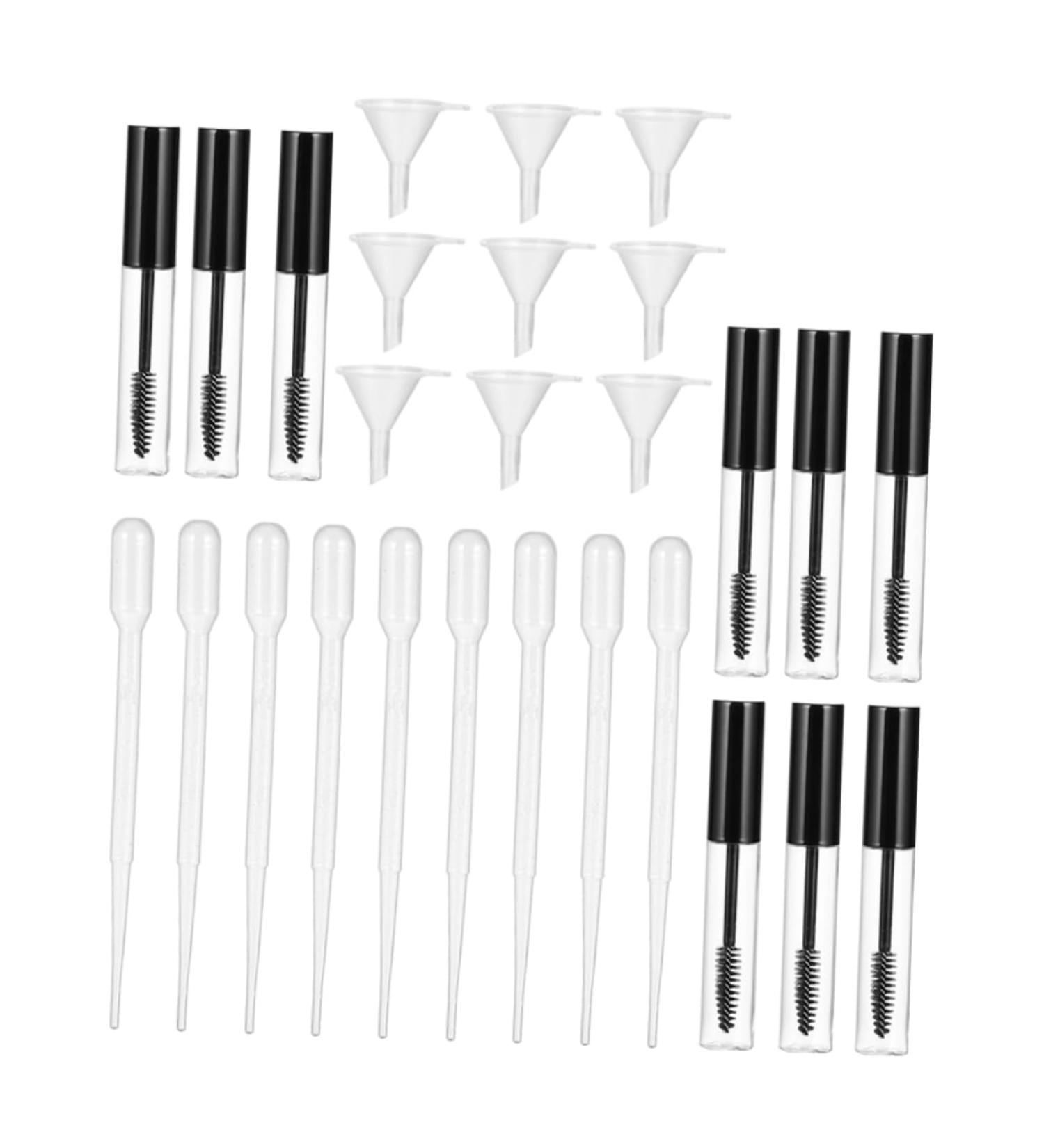 SOESFOUFU 9 Set Empty Mascara Bottle Eyelash Serum Tube DIY Lipstick Tubes Lip Oil Tubes Empty Transparent Abs - Buy Online on GoSupps.com