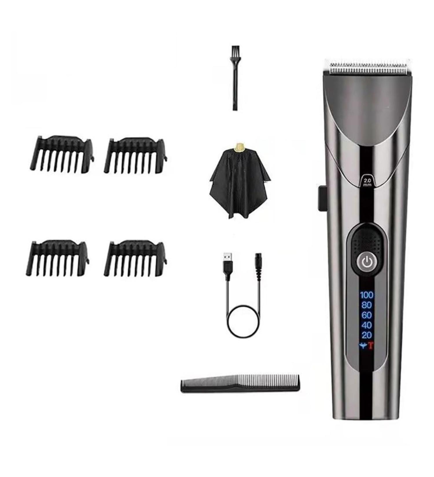 Buy Professional Rechargeable Hair Clippers - Washable Variable Speed Electric Barber Trimmer with Carbon Steel Cutter Head - Buy Online on GoSupps.com