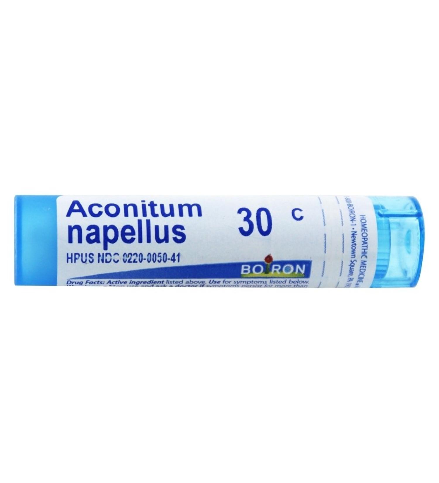 Boiron Aconitum Napellus 30C - Homeopathic Remedy Pellets (Approx 80) - Buy Online on GoSupps.com