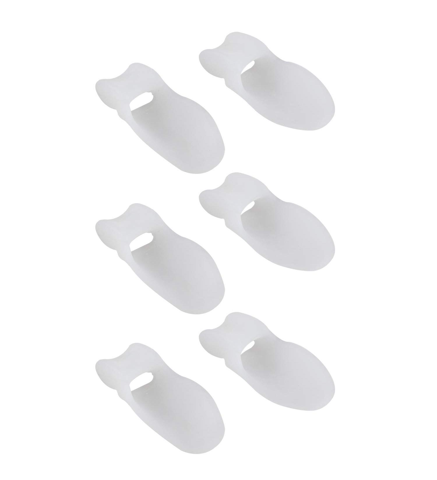Futheda 3 Pairs Hallux Valgus Toe Separator - Silicone Big Toe Corrector & Protector in White | International Shipping Available - Buy Online on GoSupps.com