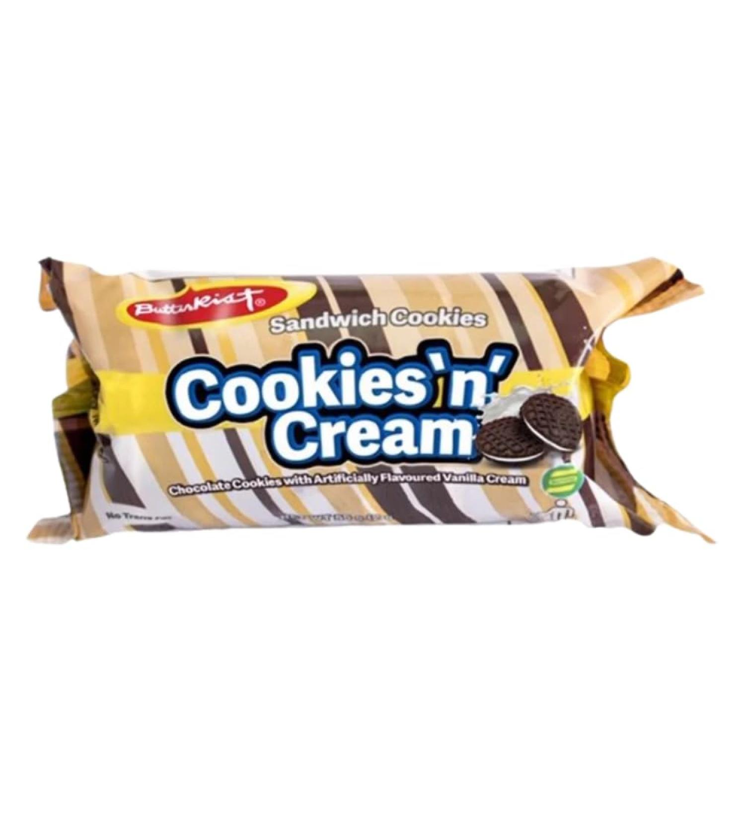 Butterkist Sandwich Cookies N Cream 55g Box of 36-Fd