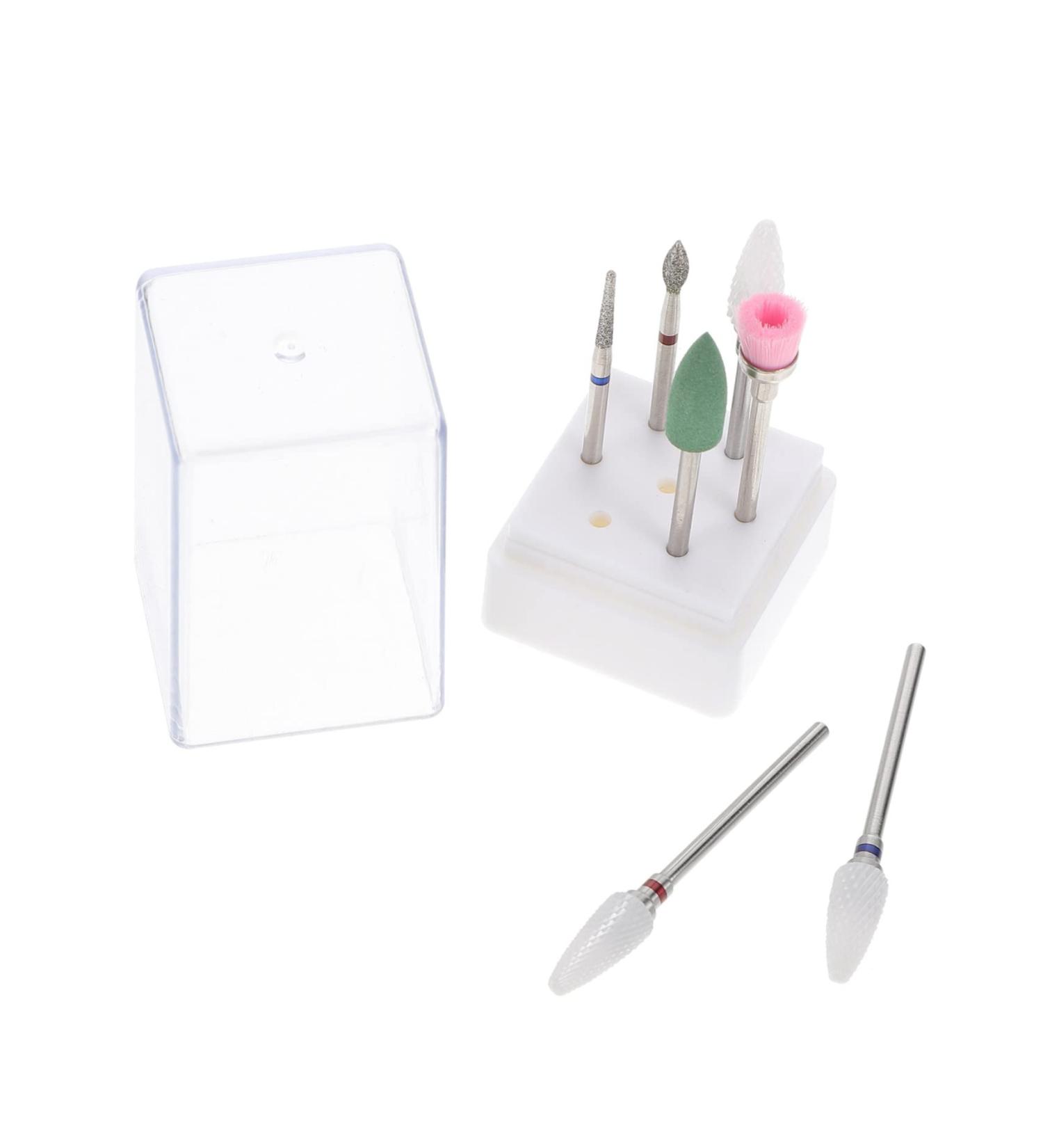 Mikinona 1 Set Nail Clipper Grinding Head Nail File Device Salon Nail Drill Ceramic Cuticle Bit Nail File Electric Manicure Drill Kit Nail File Drill Ceramic Tools Nylon Remover Hard - Buy Online on GoSupps.com