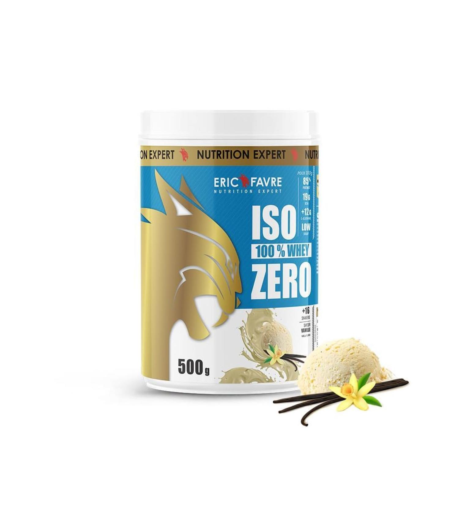 Eric Favre Iso Zero 100% Whey Vanille Vanille 500g - Buy Online on GoSupps.com