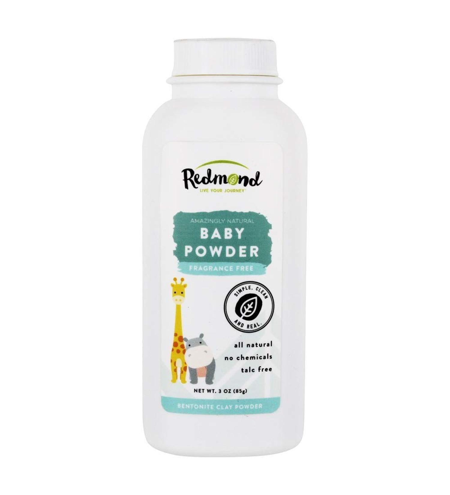 Redmond Clay Baby Powder, 3 Ounce (2 Pack) 3 Ounce (Pack of 2)