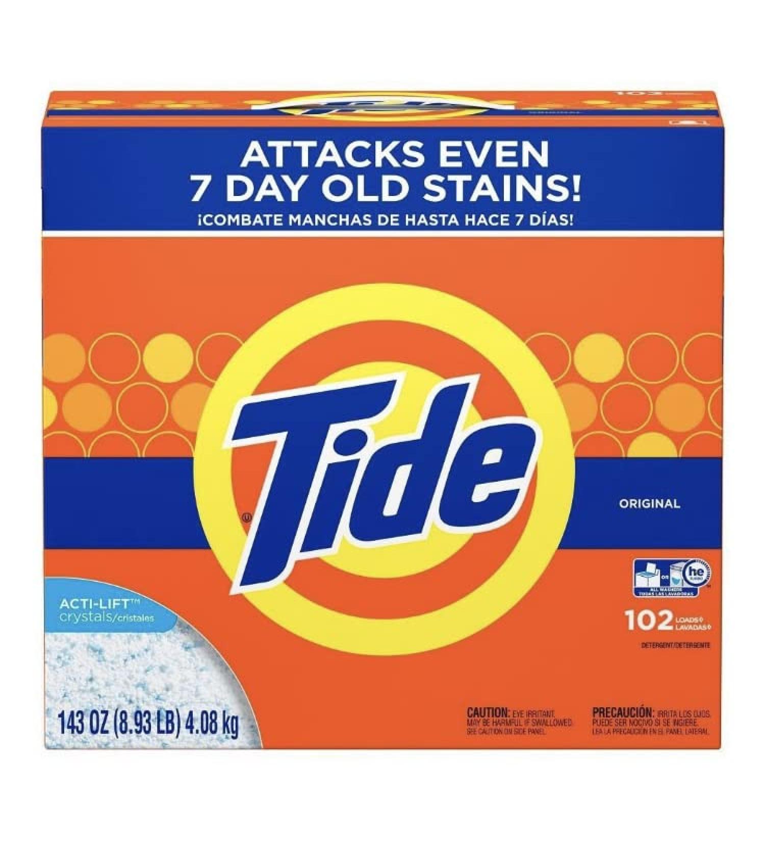Tide Ultra Powder Detergent Mountain Spring - 143 oz - 2 pk