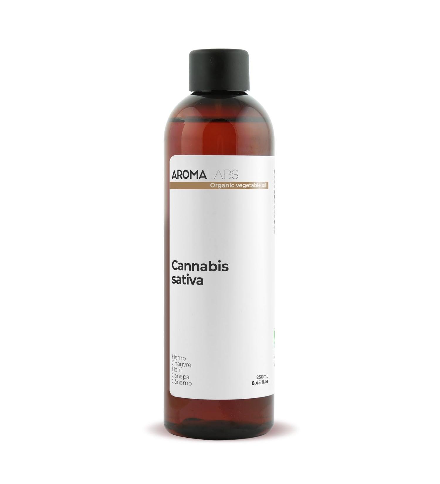 Organic Hemp Vegetable Oil - 100% Pure Natural Cold Pressed and AB Certified - Aroma LABS (French Brand) - Buy Online on GoSupps.com