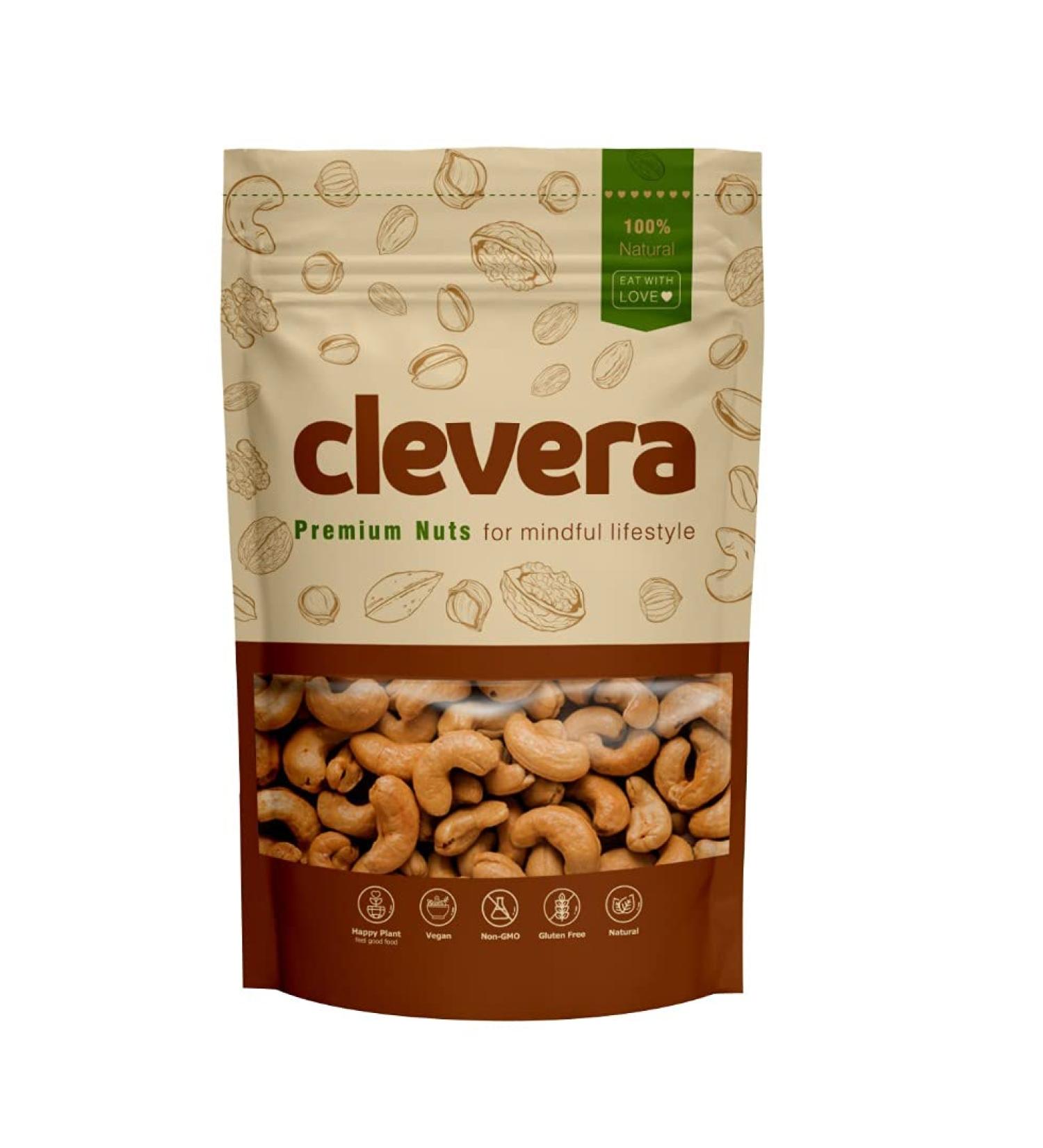 Clevera Whole Jumbo Roasted Cashews 10 Ounces (Salted) - Buy Online on GoSupps.com