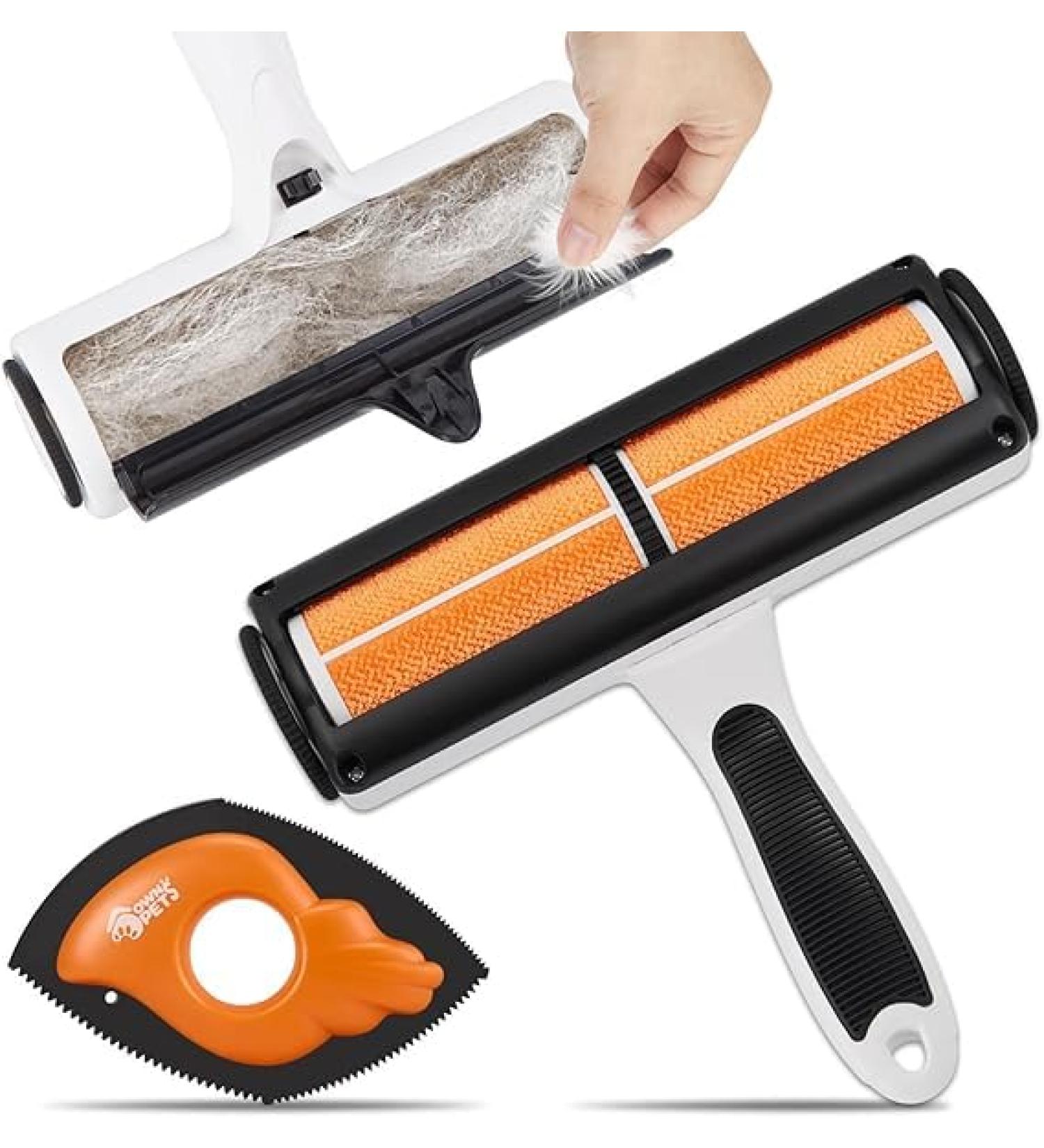Ownpets Animal Hair Remover Set | Best Dog & Cat Hair Remover for Carpets Sofas Cars & Clothes - Buy Online on GoSupps.com