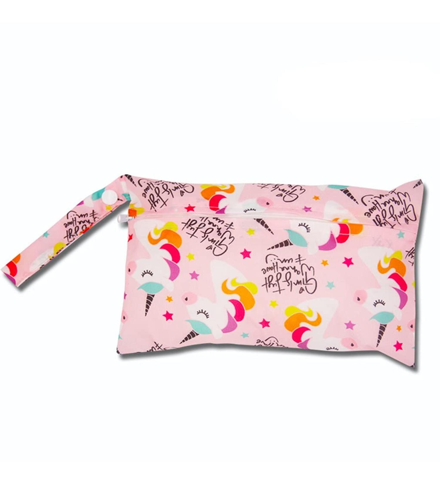 Egurs Wetbag Waterproof Reusable Unicorn Diaper Bag - Eco-Friendly Nappy Bag (22x15cm) - Buy Online on GoSupps.com