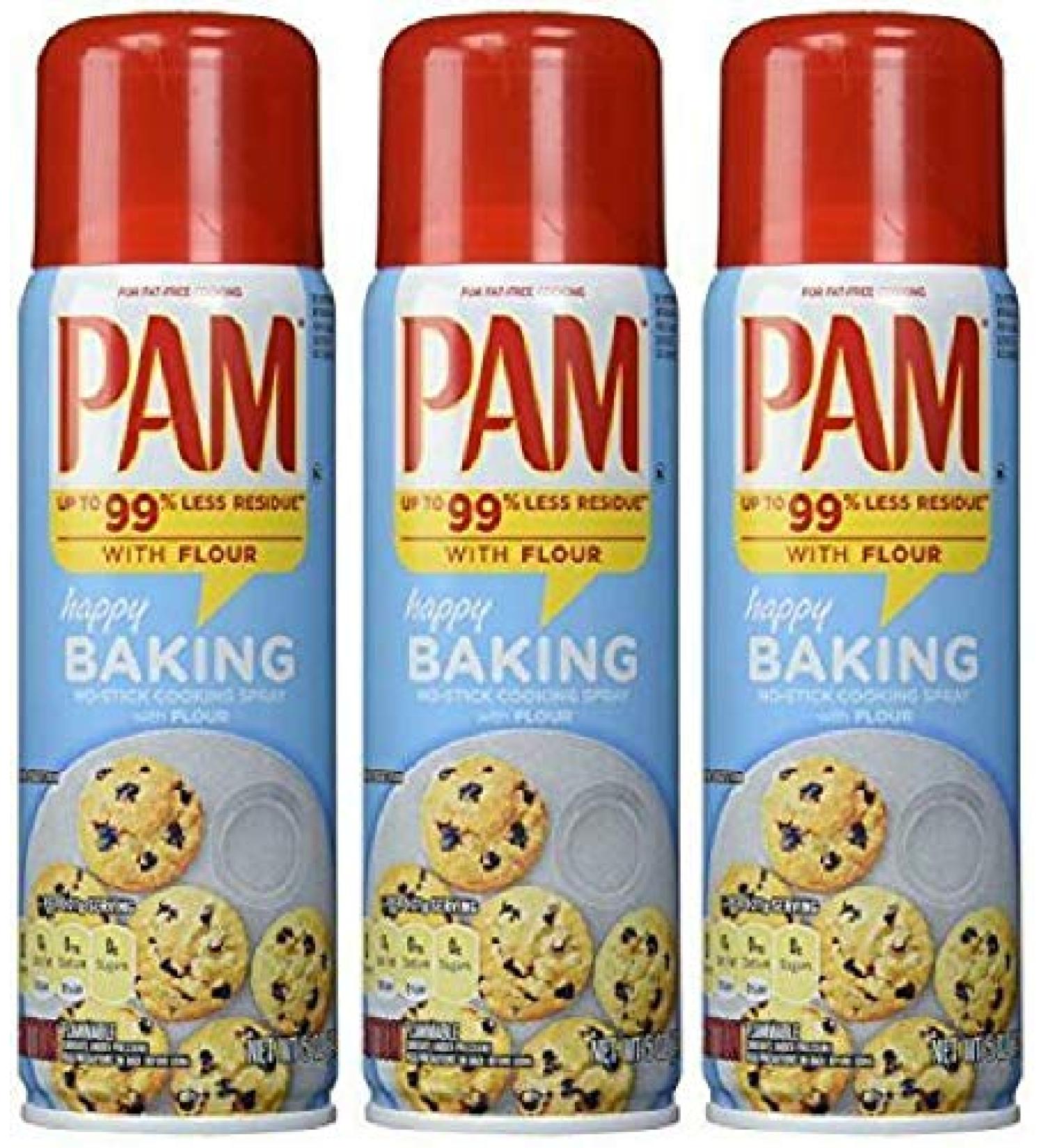 Pam Baking Spray, 5 fl oz (3) 5 Ounce (Pack of 3)