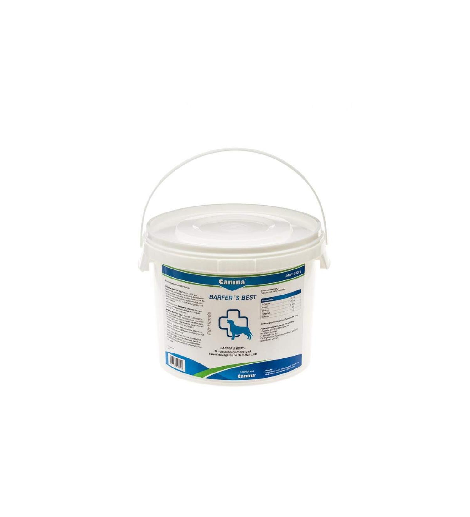 Canina Barfer's Best Dog Food Supplement - 2 kg for Optimal Health | International Shipping Available - Buy Online on GoSupps.com