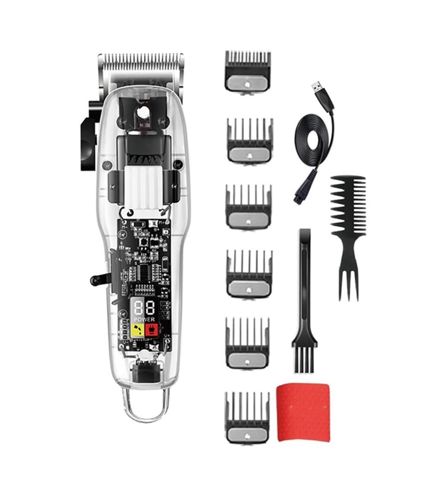 Pro Hair Clipper Cordless Hair Trimmer for Men Professional Electric Powerful Hair Clipper Rechargeable Beard Hair Cutting Tool - Buy Online on GoSupps.com