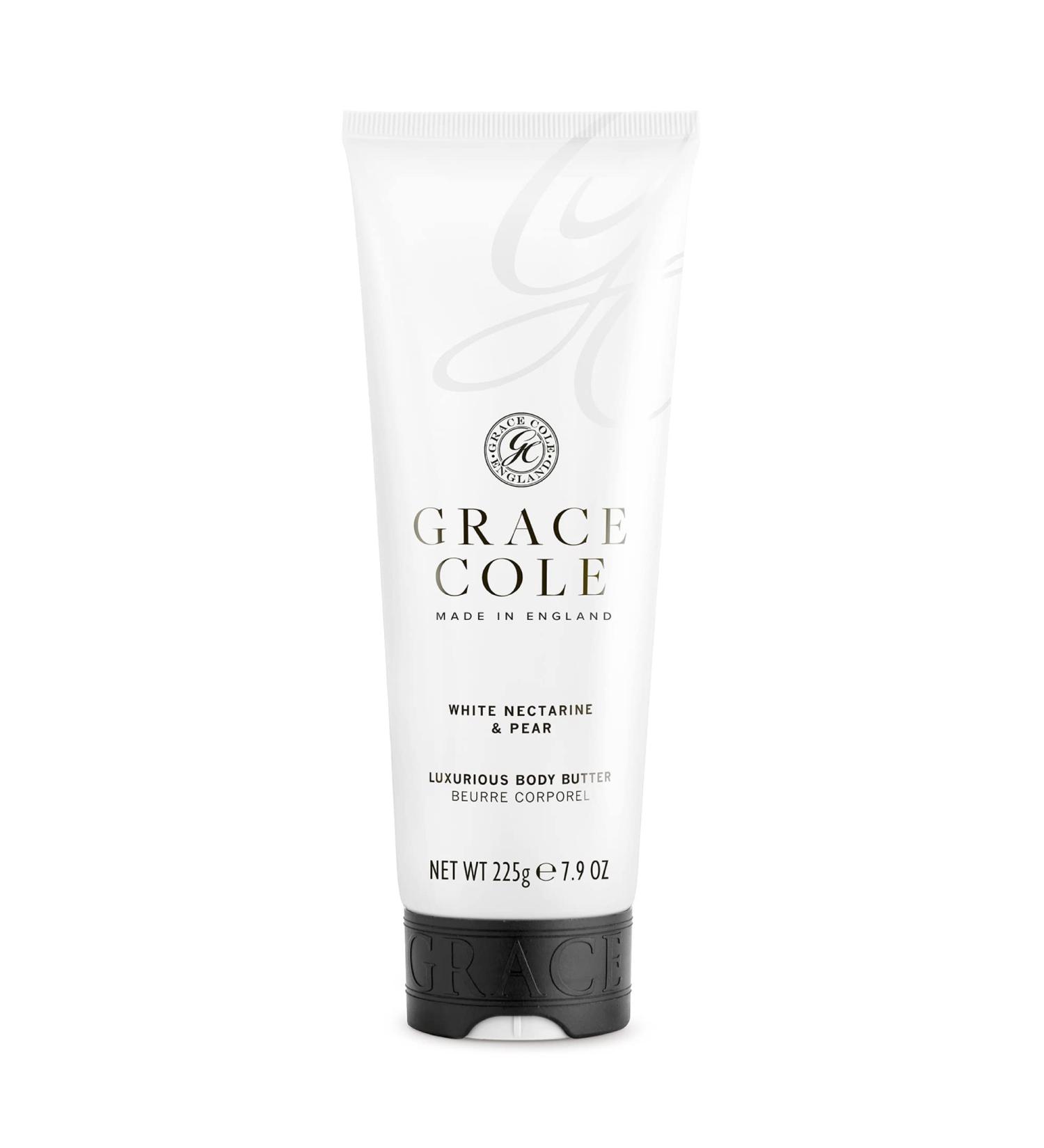 Grace Cole England White Nectarine and Pear Luxurious Body Butter 7.94 Fl Oz 8 Ounce (Pack of 1) - Buy Online on GoSupps.com