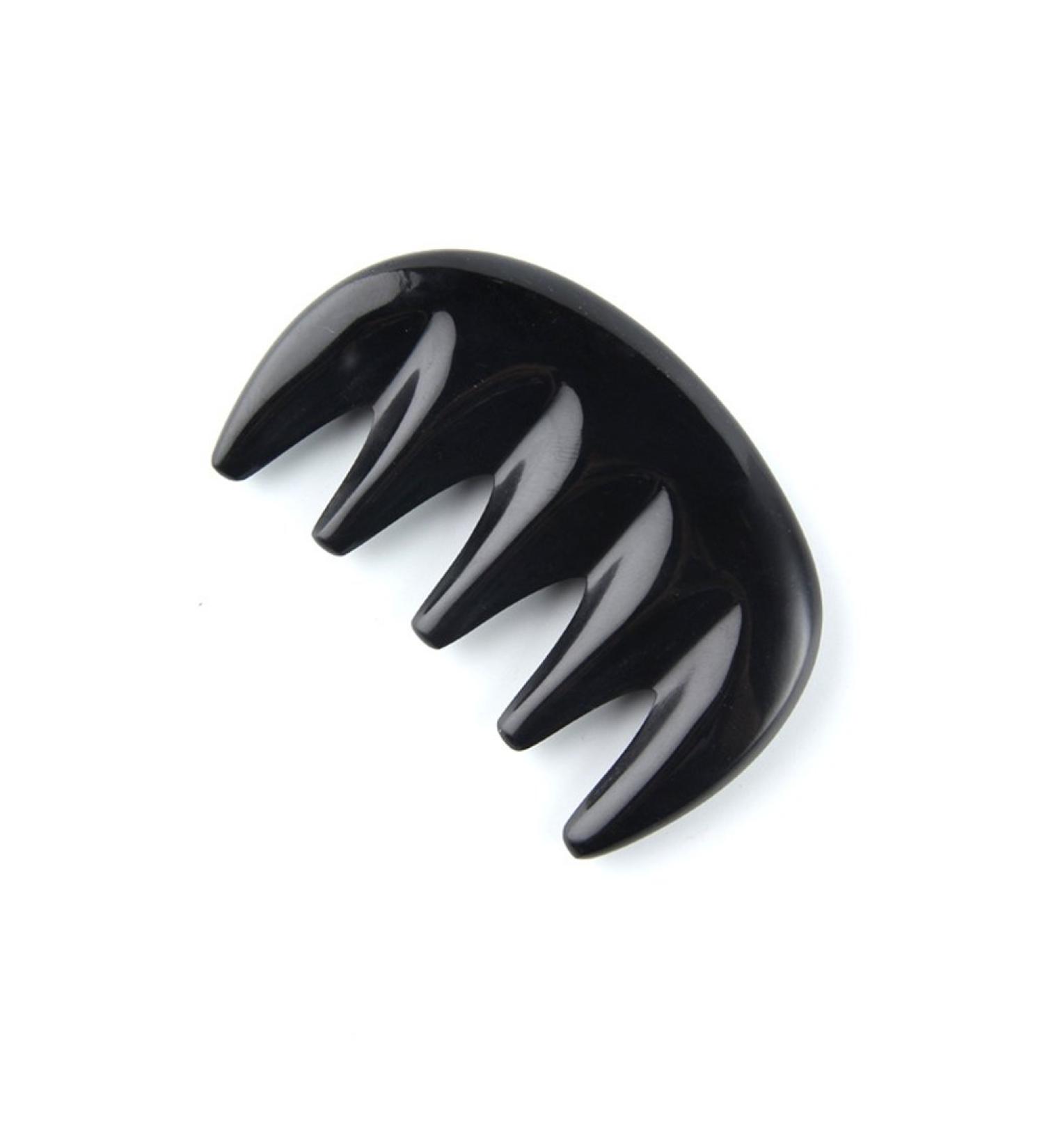 Rosenice Large Tooth Gua Sha Massage Tool - Ultra Smooth Edge Black Horn Comb for Relaxation & Skincare - Buy Online on GoSupps.com