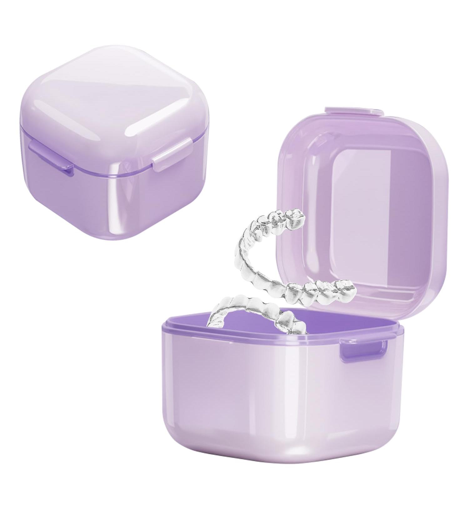 Leak-Proof Dental Prostheses Container - Eco-Friendly Denture Box with Sieve for Braces & Dentures - International Shipping Available - Buy Online on GoSupps.com