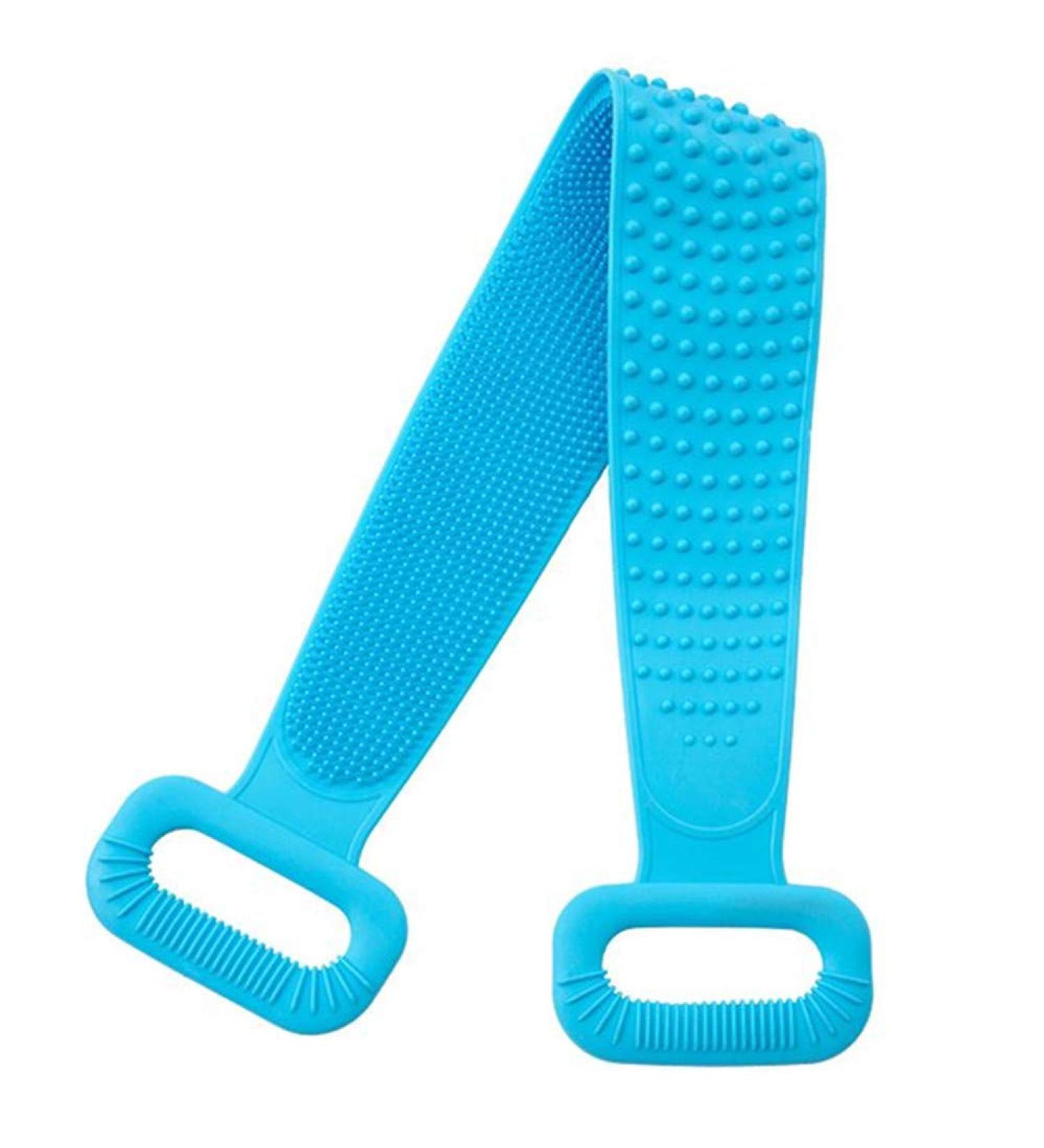 Silicone Body Scrubber for Shower | Gentle Exfoliating & Deep Cleaning | 27 Inch Back Scrubber for Smooth Skin | Improve Blood Circulation | Suitable for Women and Men - Buy Online on GoSupps.com