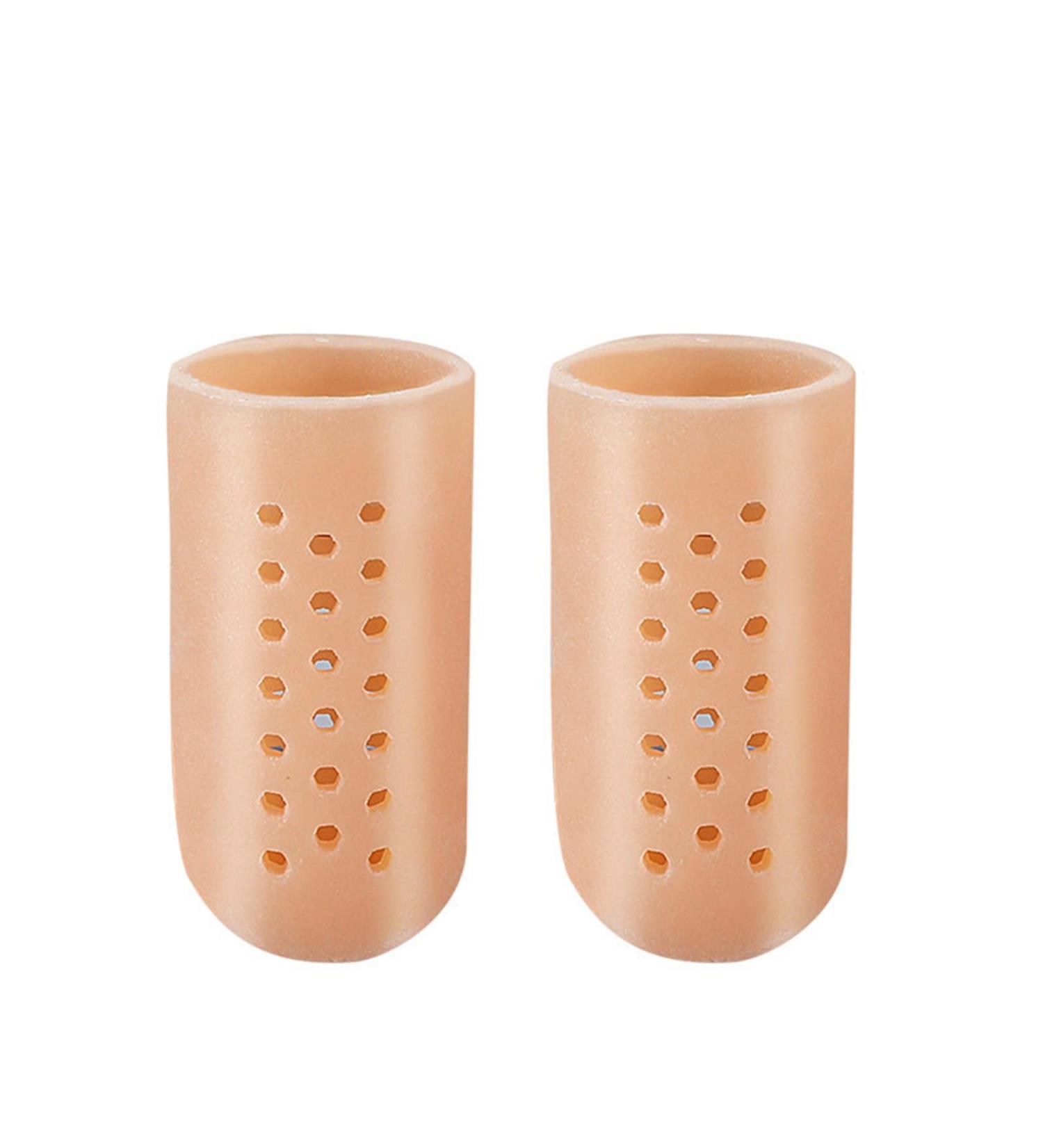 Gel Toe Caps Toe Protectors - Breathable Toe Sleeves for Blisters, Corns, Hammer Toes, Toe Nail Loss - Friction Pain Relief for Famous Feet, Callous Removal - Coffee (M) - Buy Online on GoSupps.com