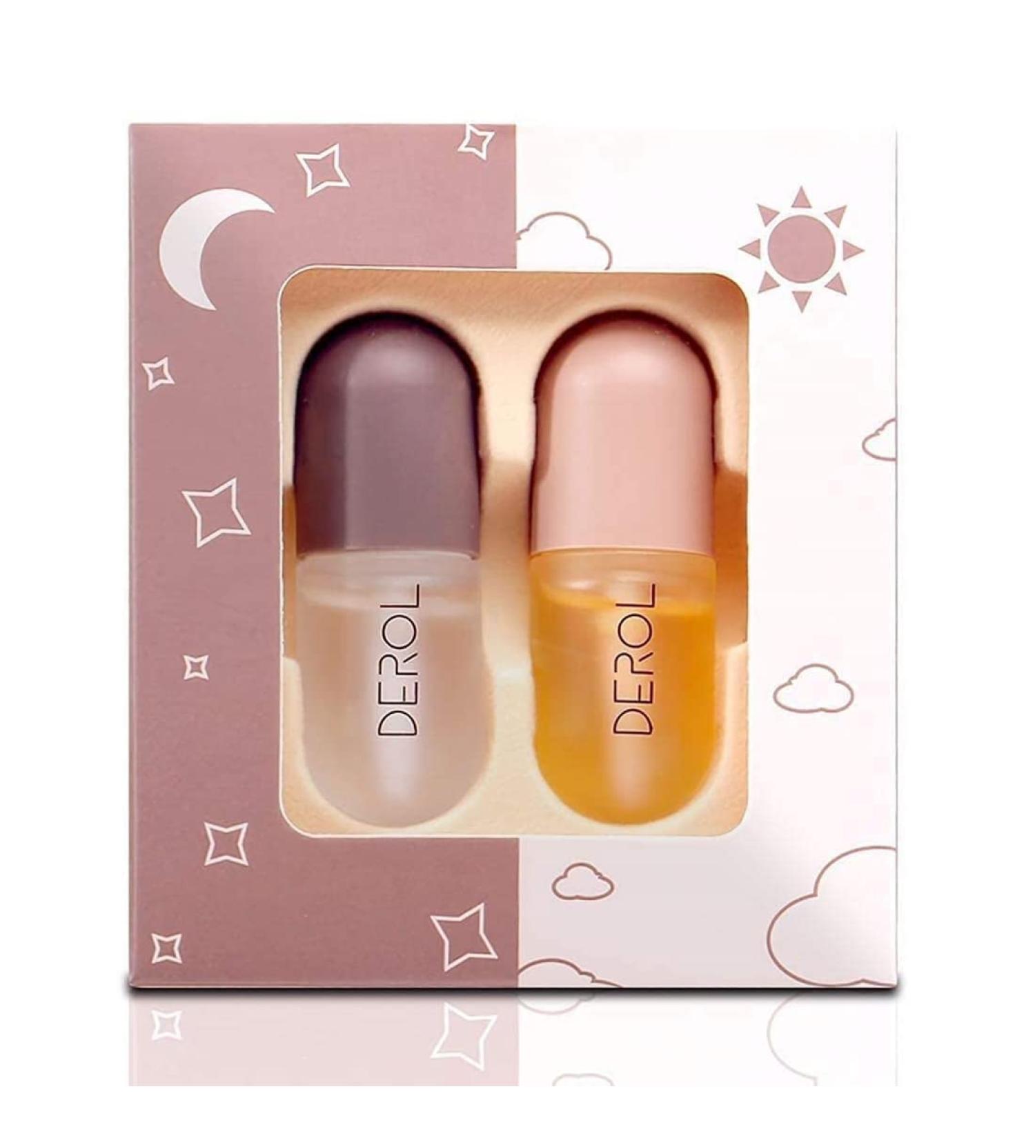 Irreshine Lip Plumper Set - Day & Night Serum for Softer, Bigger, Fuller Lips | Hydrating, Anti-Aging Lip Care - Buy Online on GoSupps.com