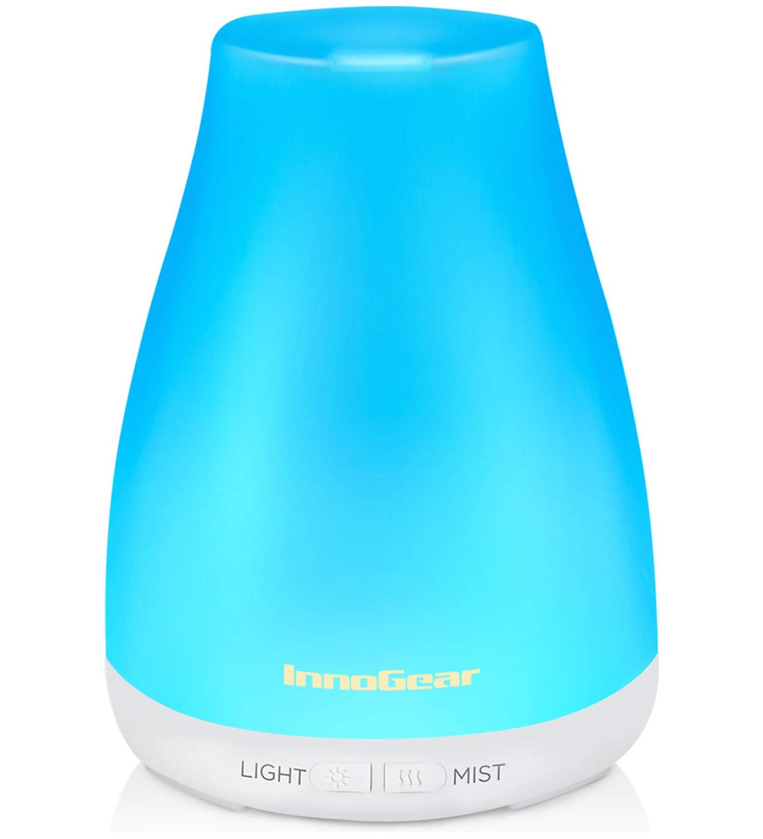 InnoGear Essential Oil Diffuser - Upgraded Aromatherapy Humidifier with 7 Colors, Auto Off & Cool Mist for Home & Office - Buy Online on GoSupps.com
