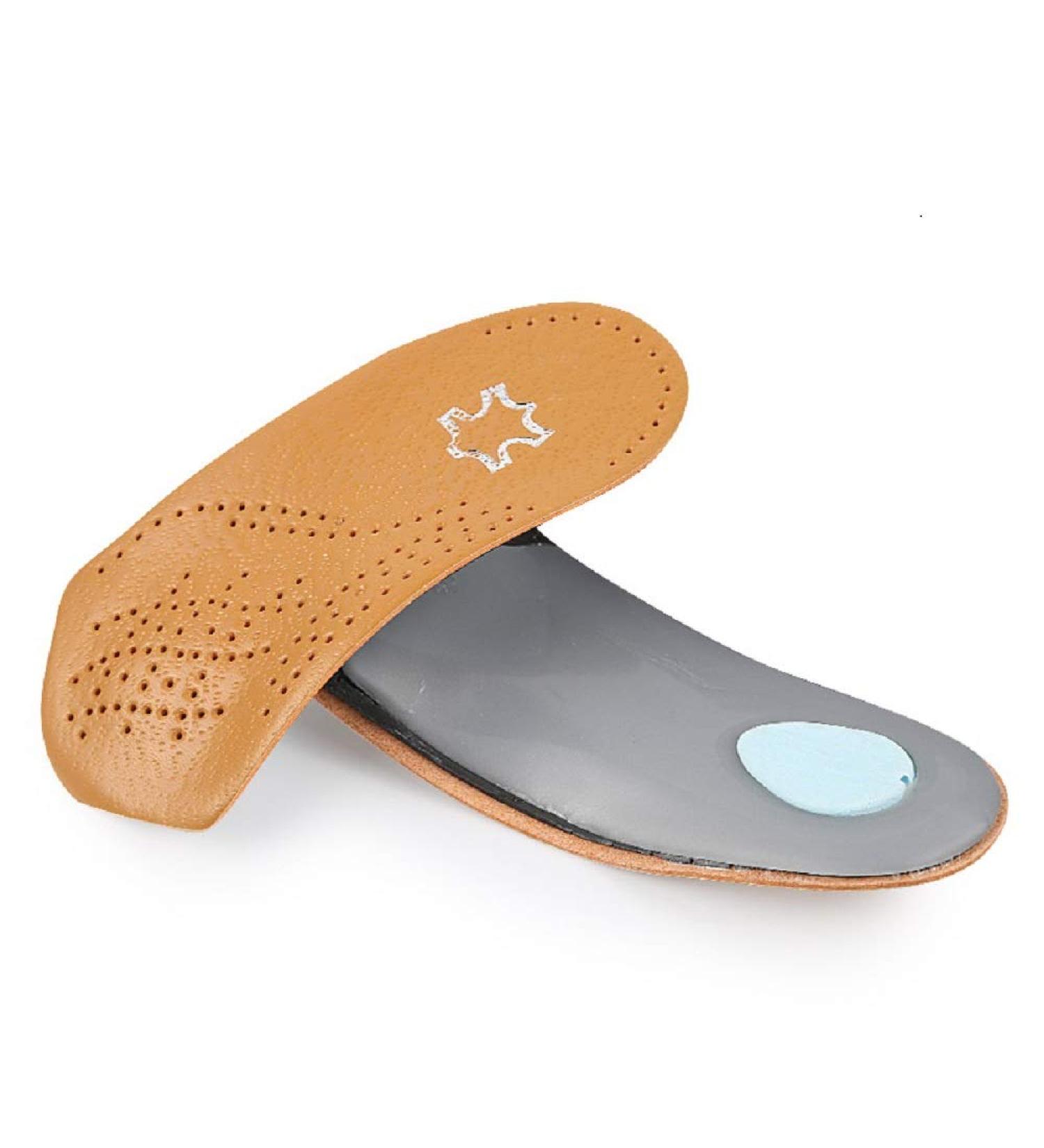 Buy Orthotic Insoles for Plantar Fasciitis - Arch Support Metatarsal Pad & Heel Cushion | Ultra Light Leather US Women 6.5-7.5 - Buy Online on GoSupps.com