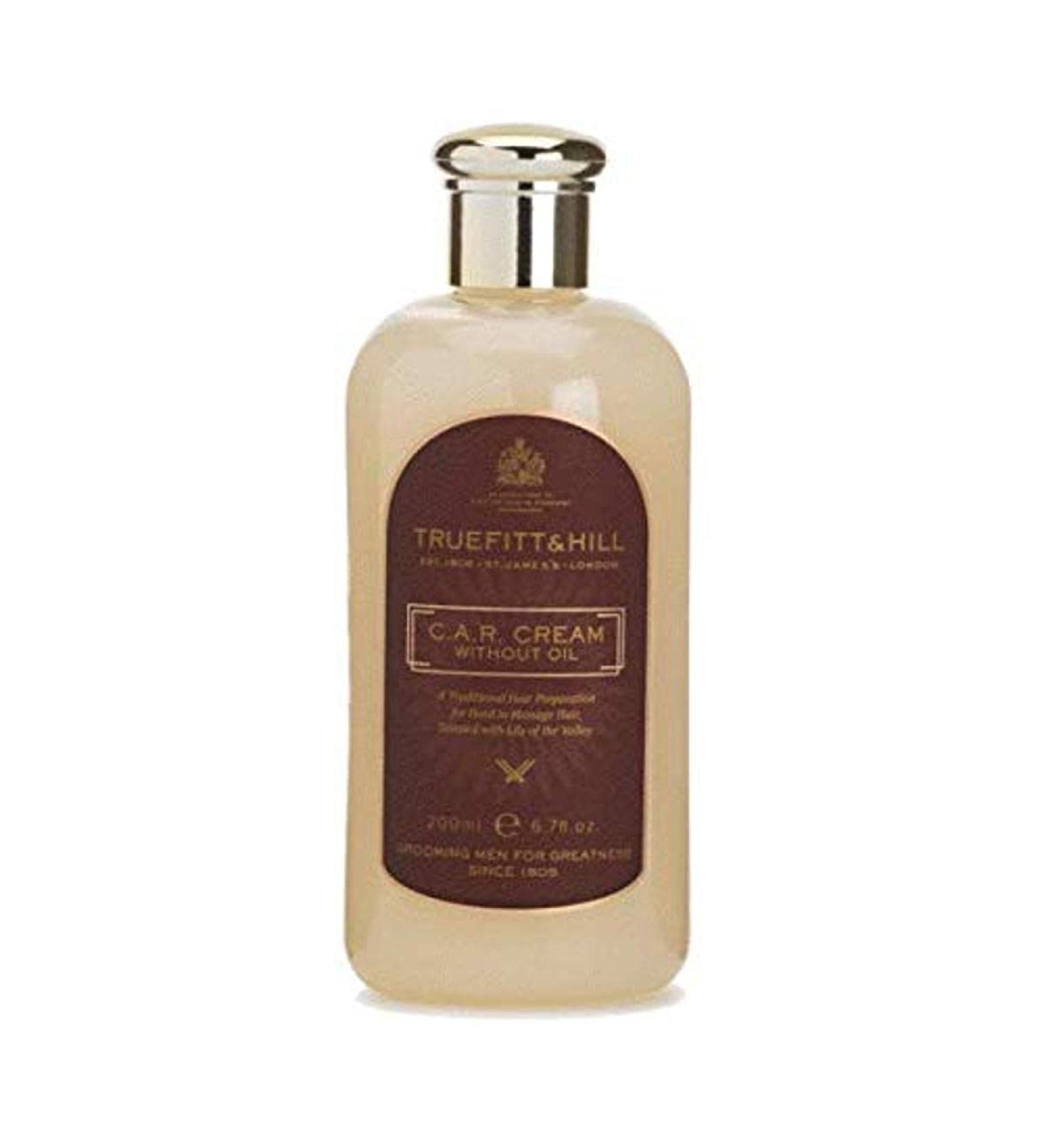 Truefitt & Hill C.A.R. Oil Free Cream Luxury Light Hold to Medium Length Hair for a Natural Look Subtly Scented with Lilly of the Valley - 6.7 oz.