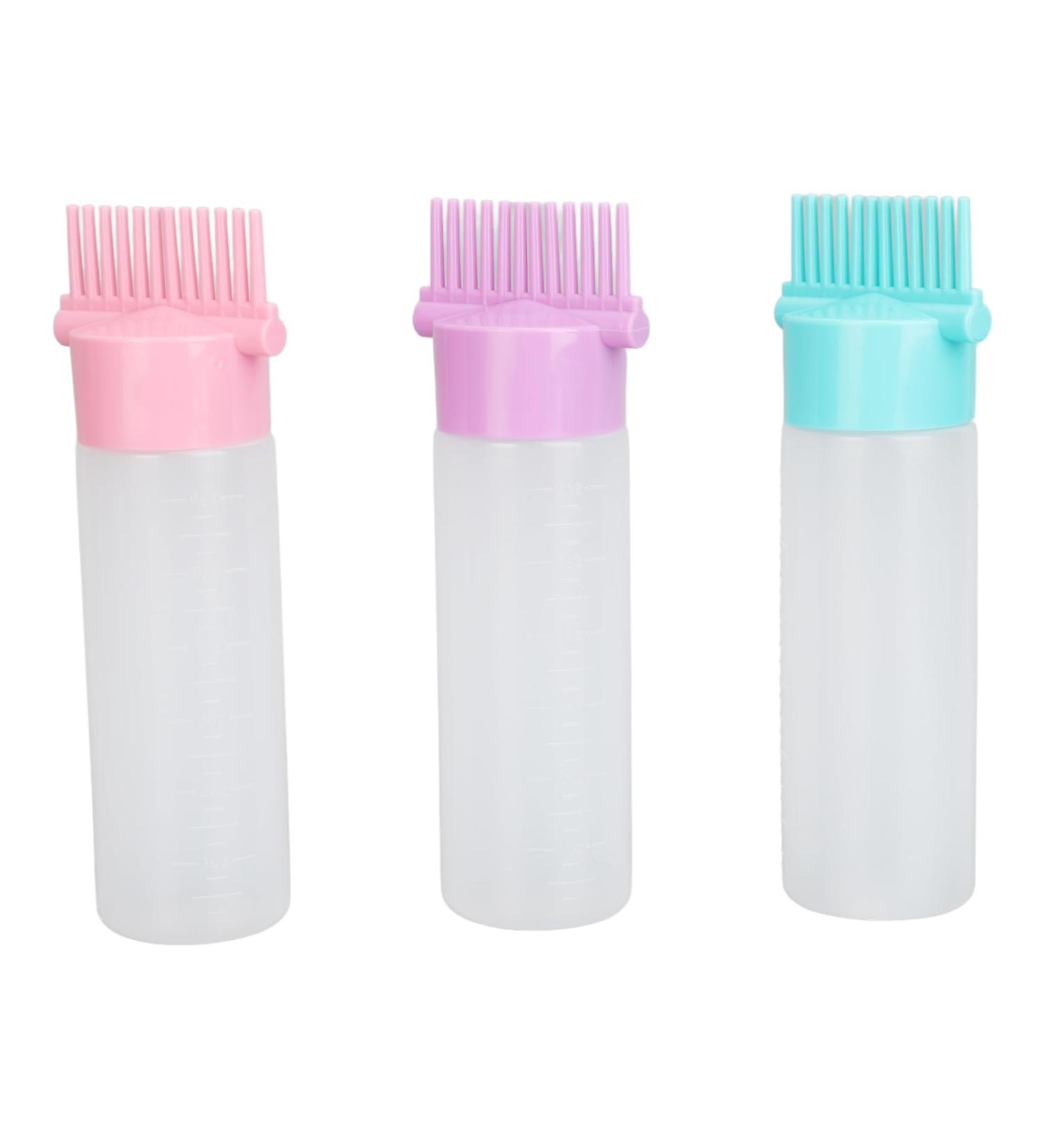 Huairdum Hair Oil Applicator Versatile Squeeze 6 Oz Root Comb Applicator Bottle for Salon - Buy Online on GoSupps.com