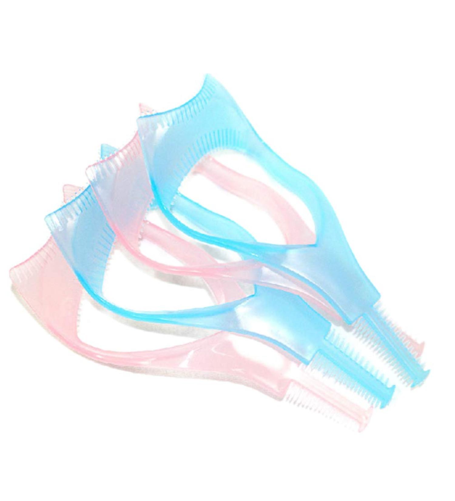 Lurrose 3Pcs 3-in-1 Eyelash Tools Set | Mascara Shield Applicator Guide & Comb | Perfect Cosmetic Tool for Women & Girls - Random Colors | International Shipping Available - Buy Online on GoSupps.com