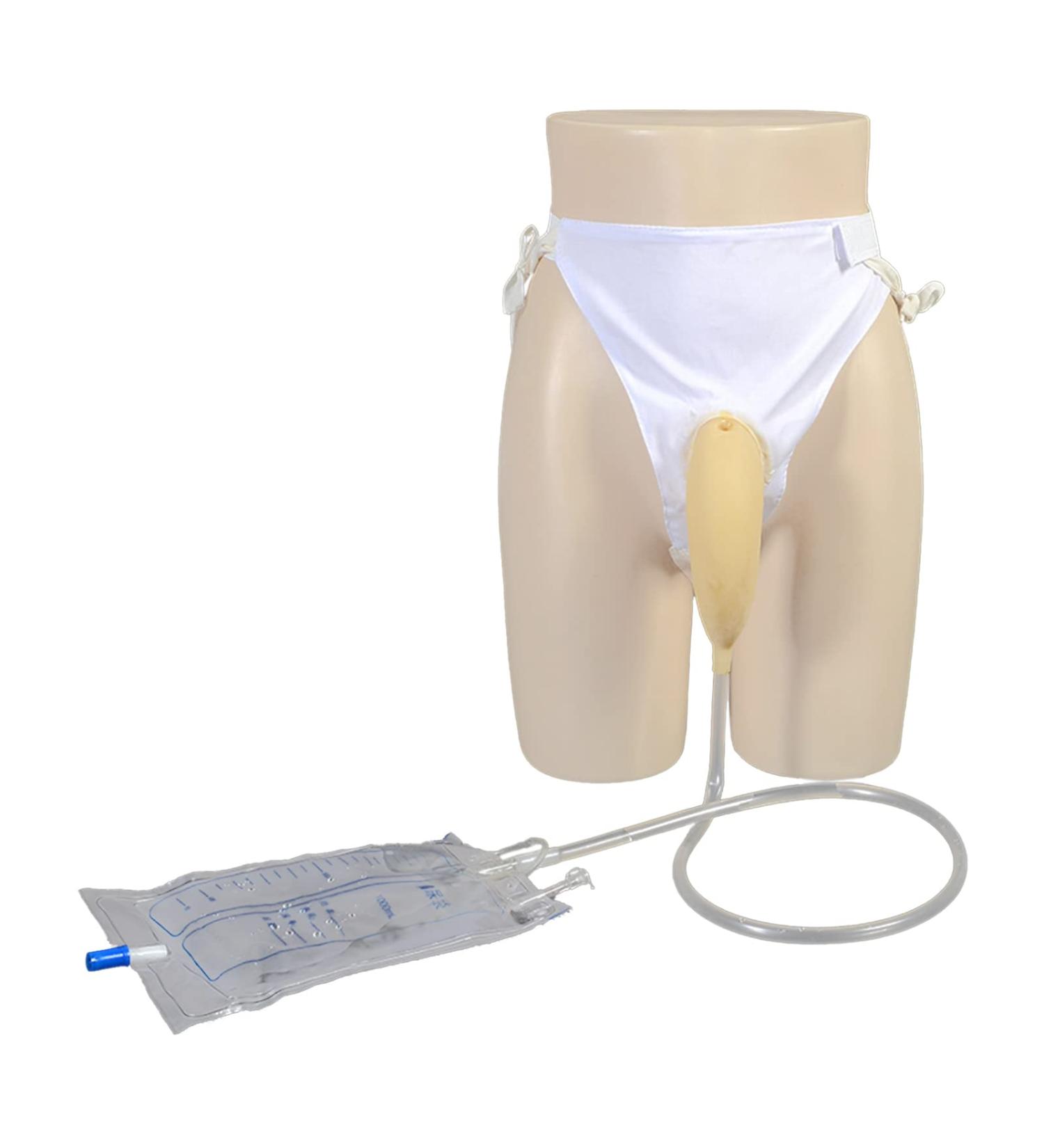 Wearable Urinal for Men | Portable Latex Material | 1000ml Capacity | Skin-Friendly & Odorless - Buy Online on GoSupps.com