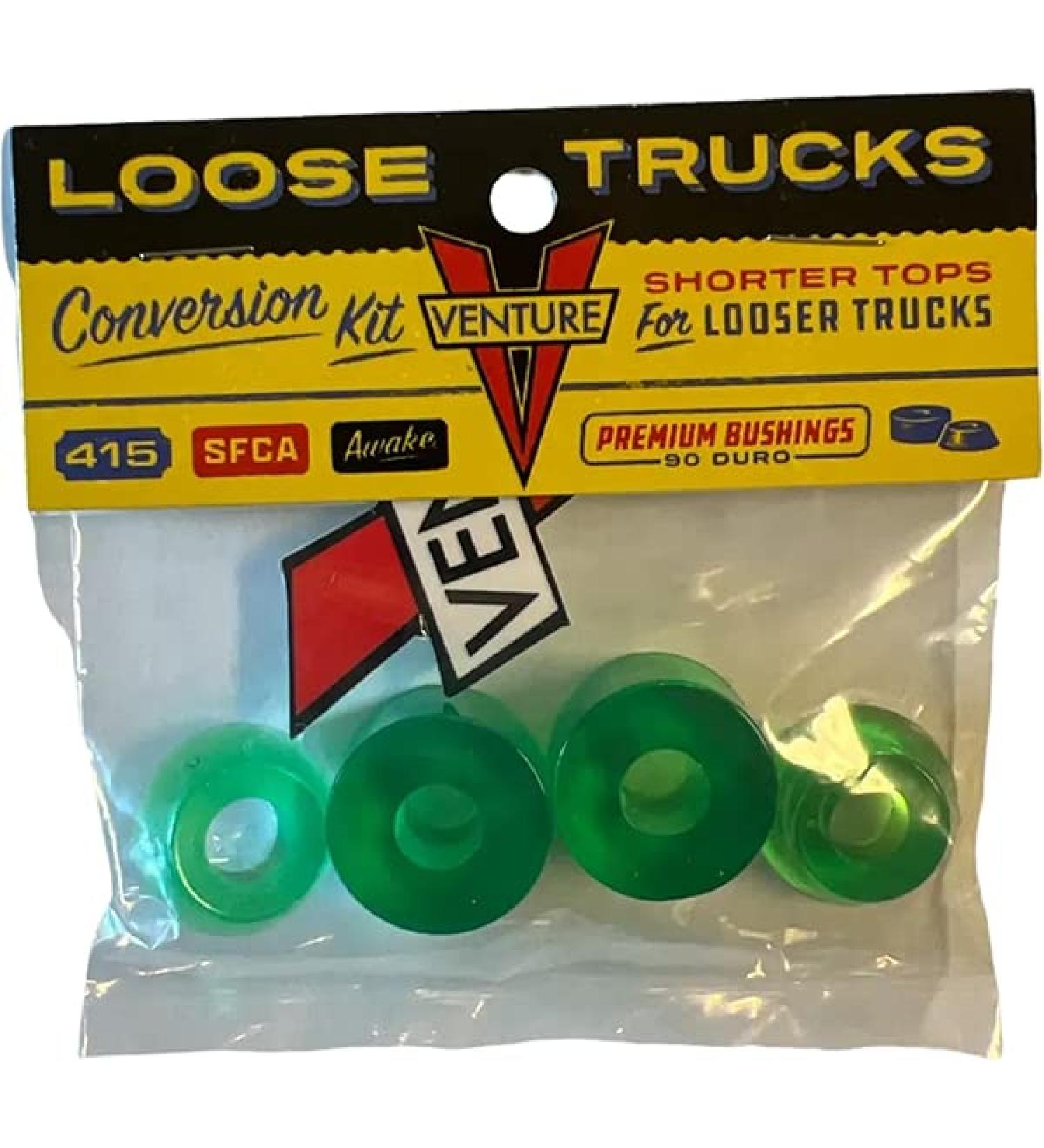 Venture Trucks Skateboard Bushings Loose Trucks Conversion Kit 90A Green